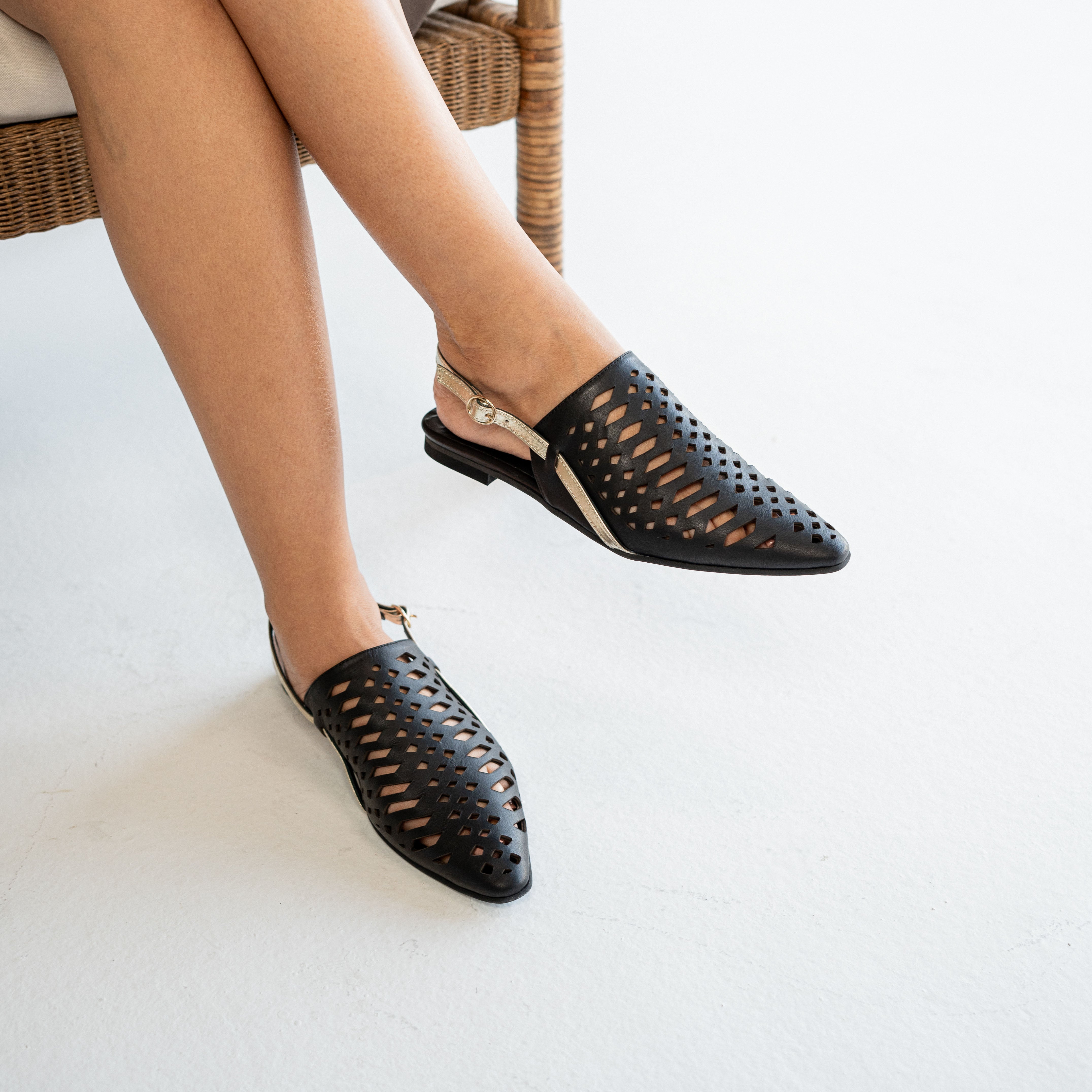 Shadan black sandal - sandal - THUNA