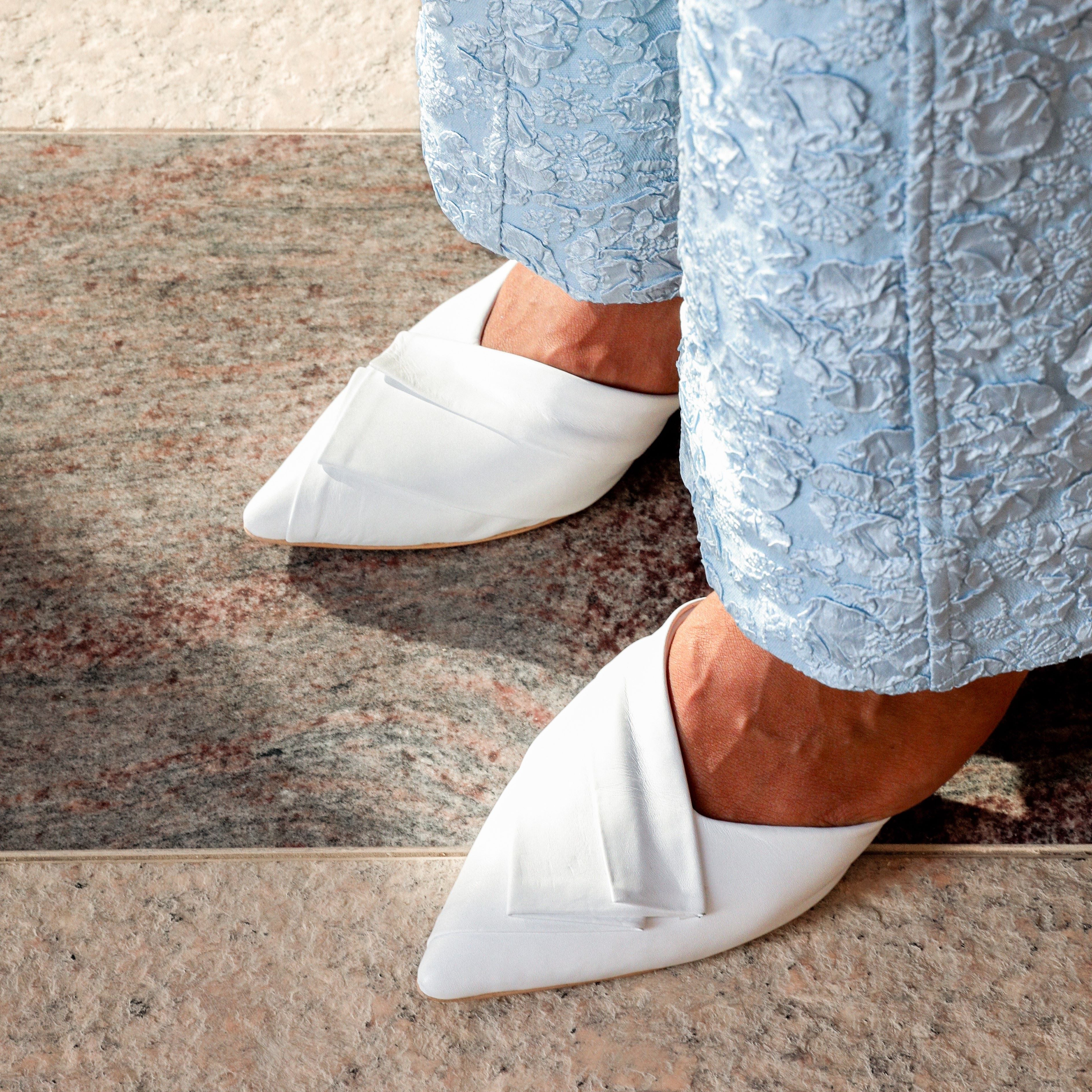 Sienna white heel - heel - THUNA