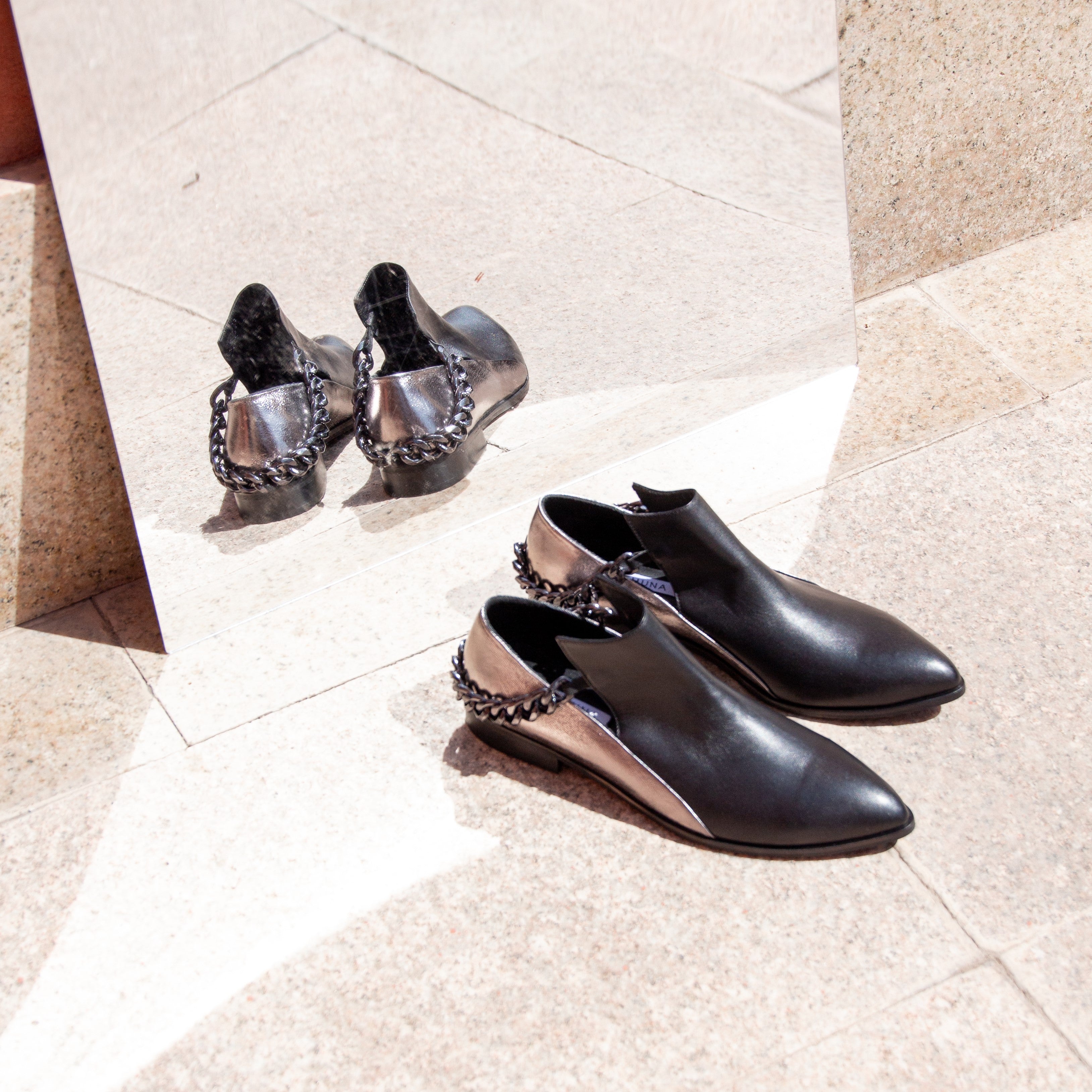 Solene black boot - THUNA