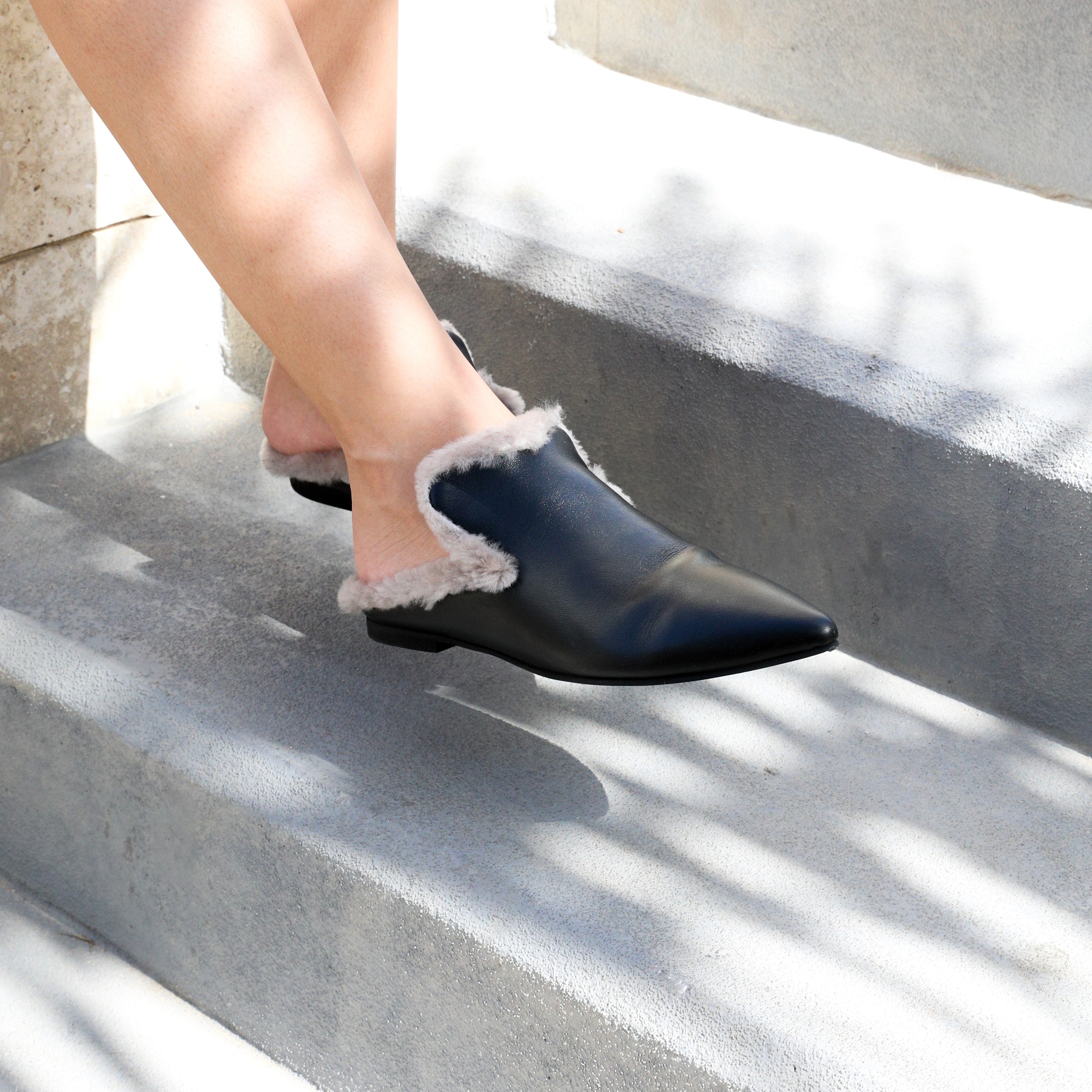 Tia black mule - mule - THUNA