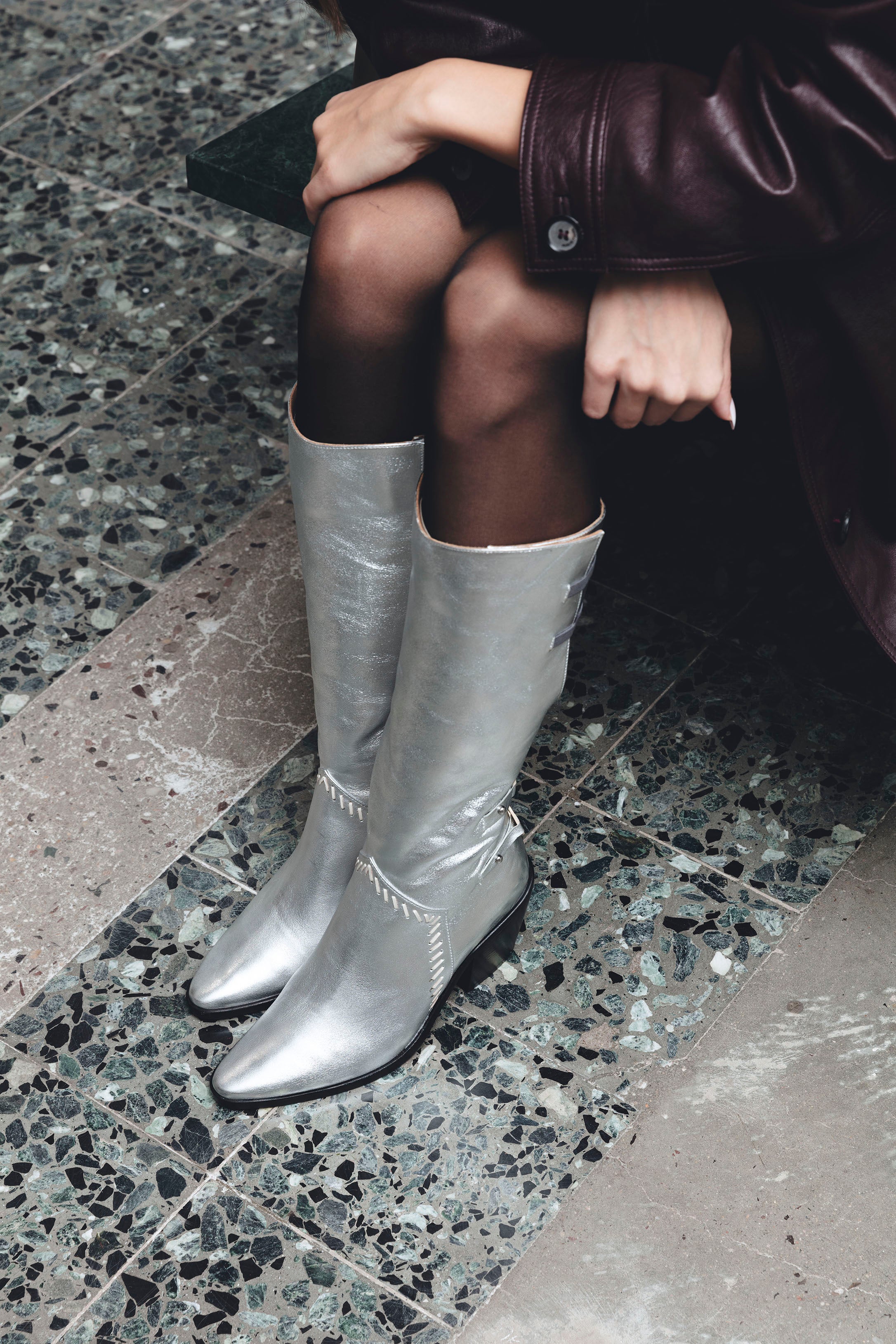 Turo silver boot - boot - THUNA