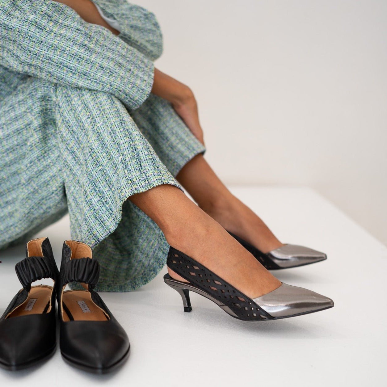 Wisal silver heel - heel - THUNA