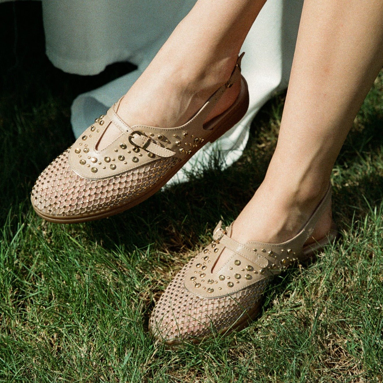 Allura beige sandal - THUNA - kuwait - Ksa- shoes