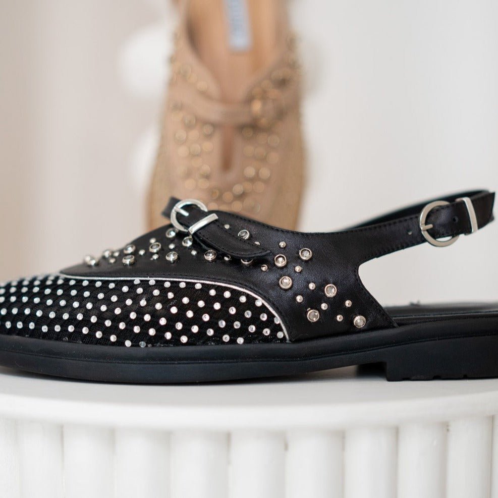 Allura black sandal - THUNA