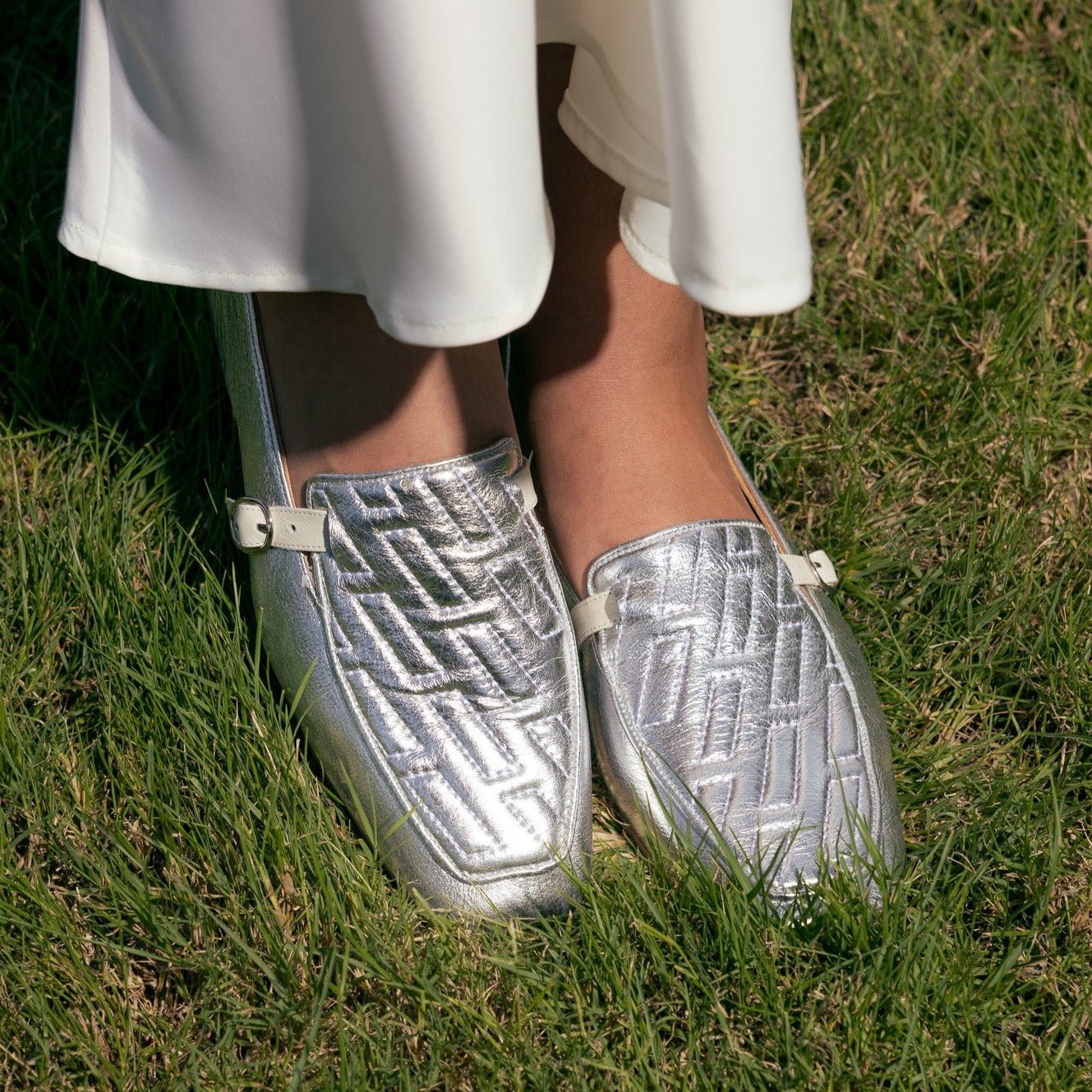 Amber silver loafer - THUNA