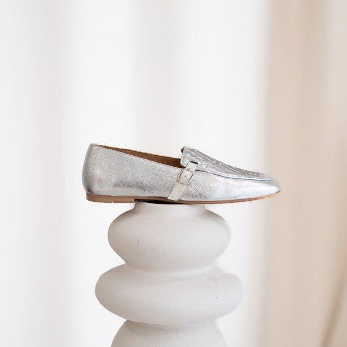 Amber silver loafer - THUNA