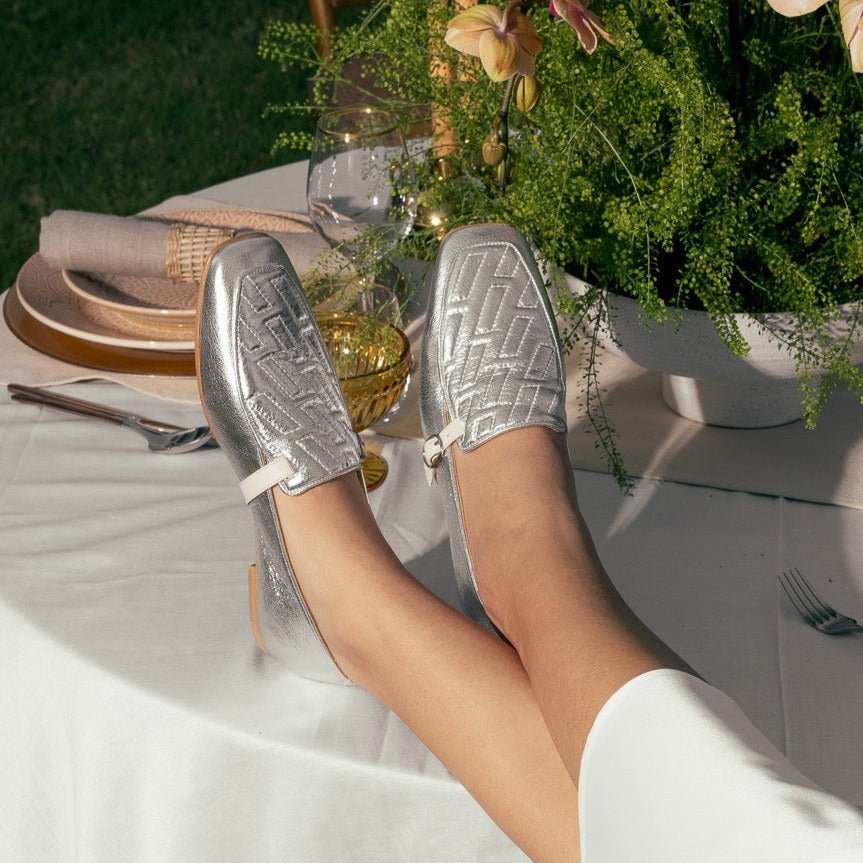 Amber silver loafer - THUNA