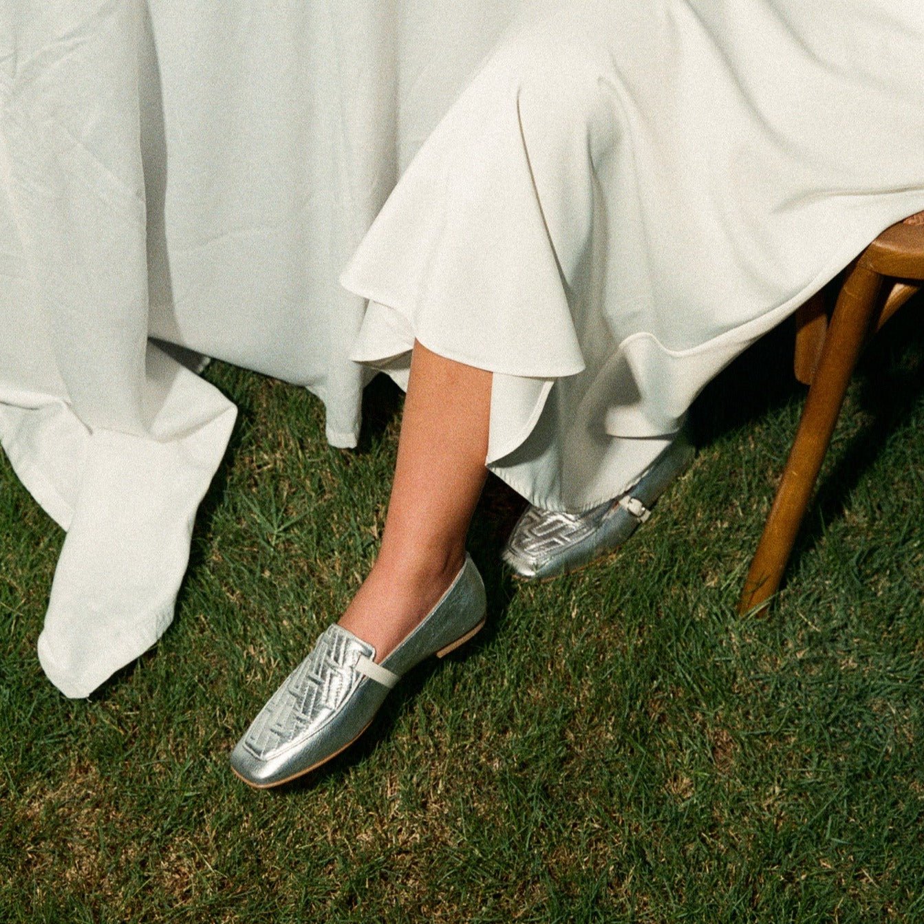 Amber silver loafer - THUNA