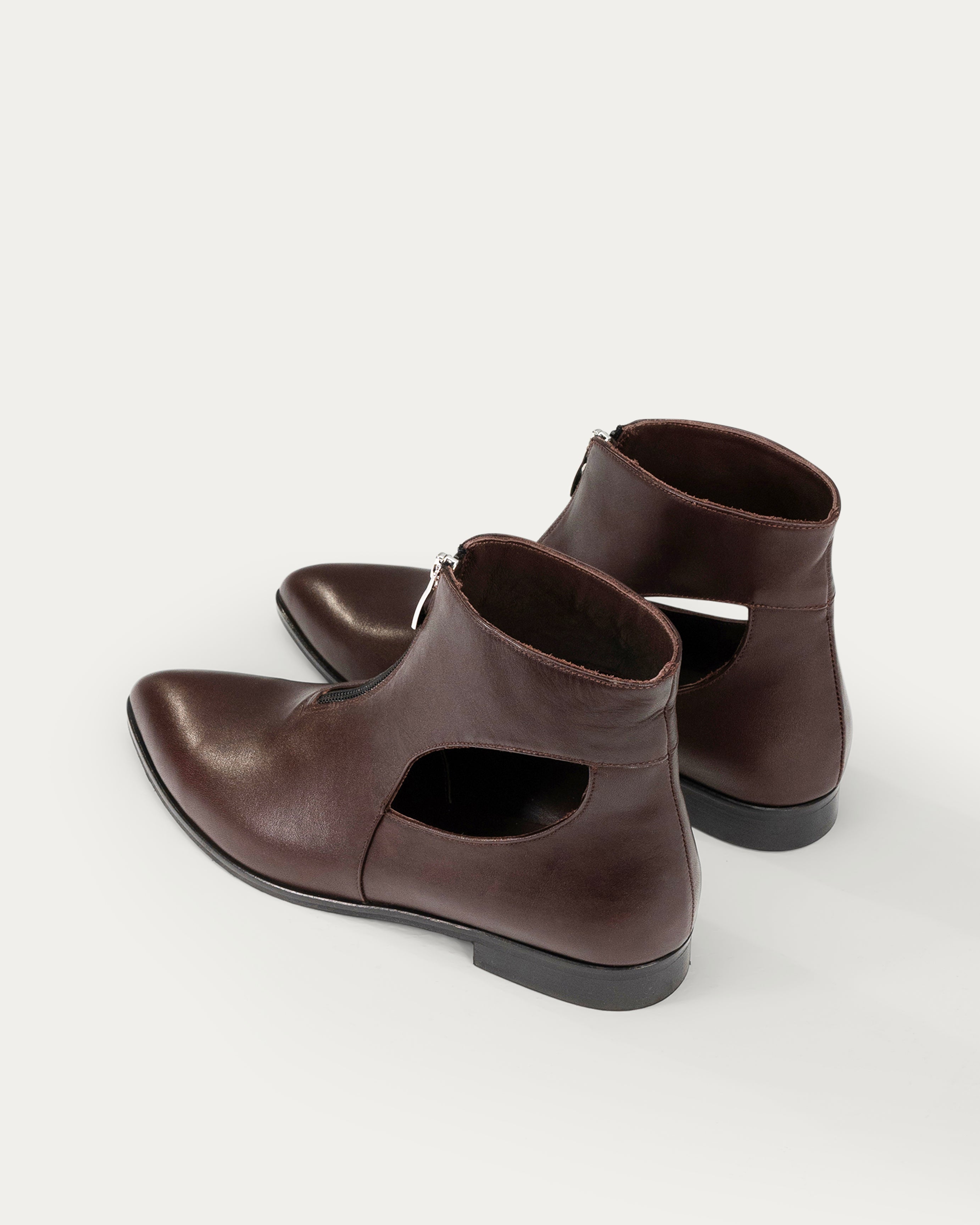 Cassie brown ankle boot