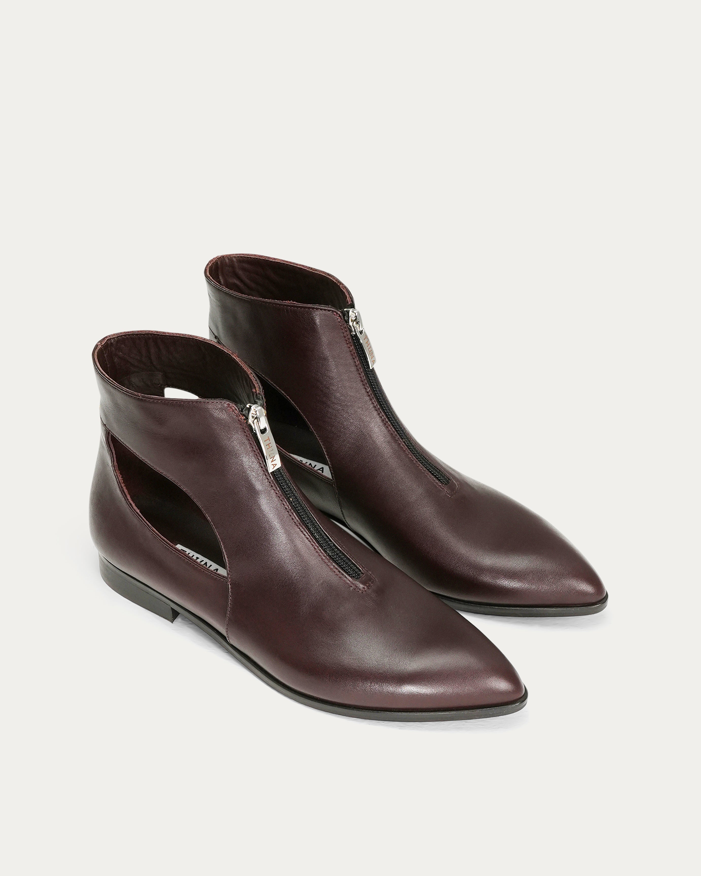 Cassie brown ankle boot