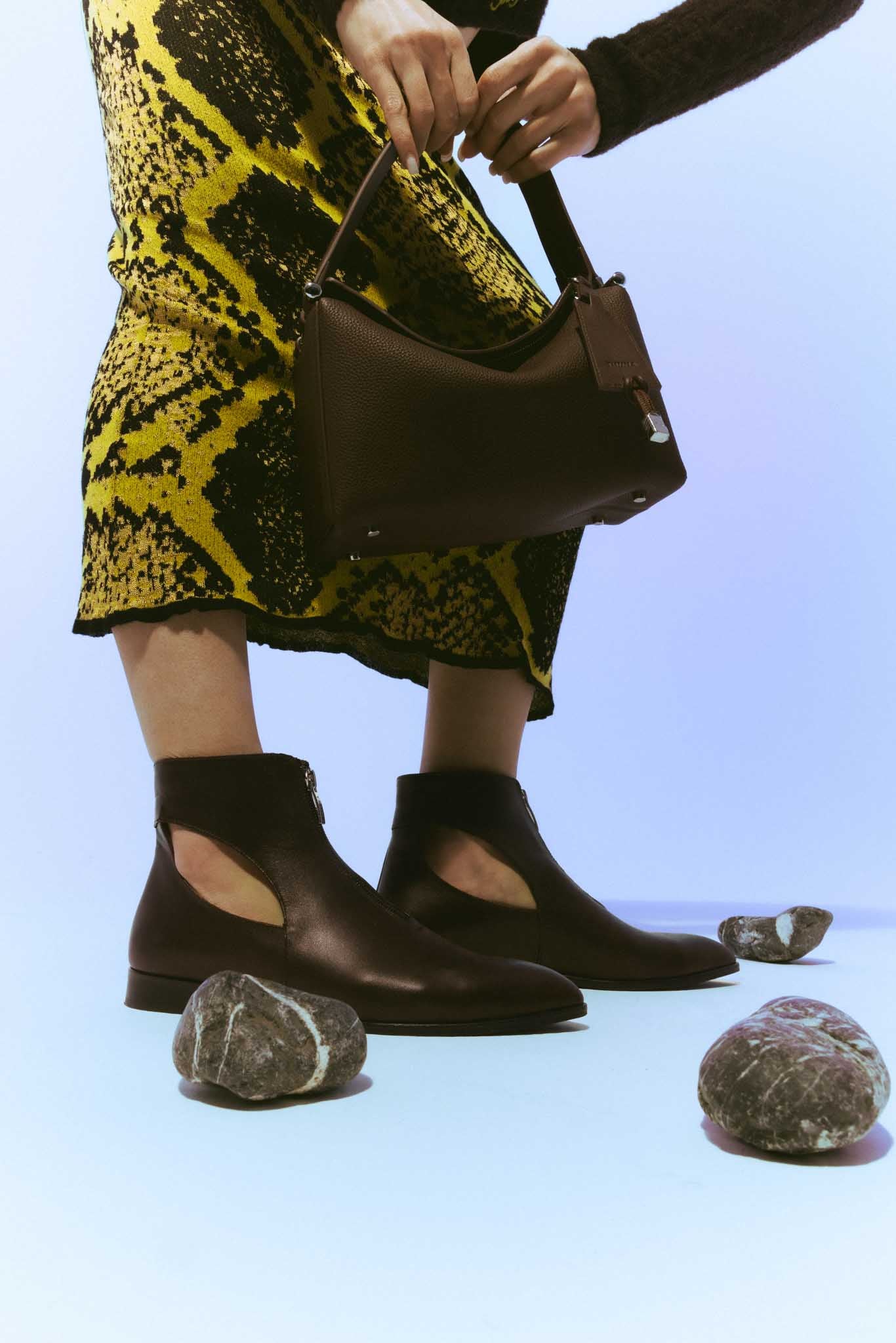 Cassie brown ankle boot