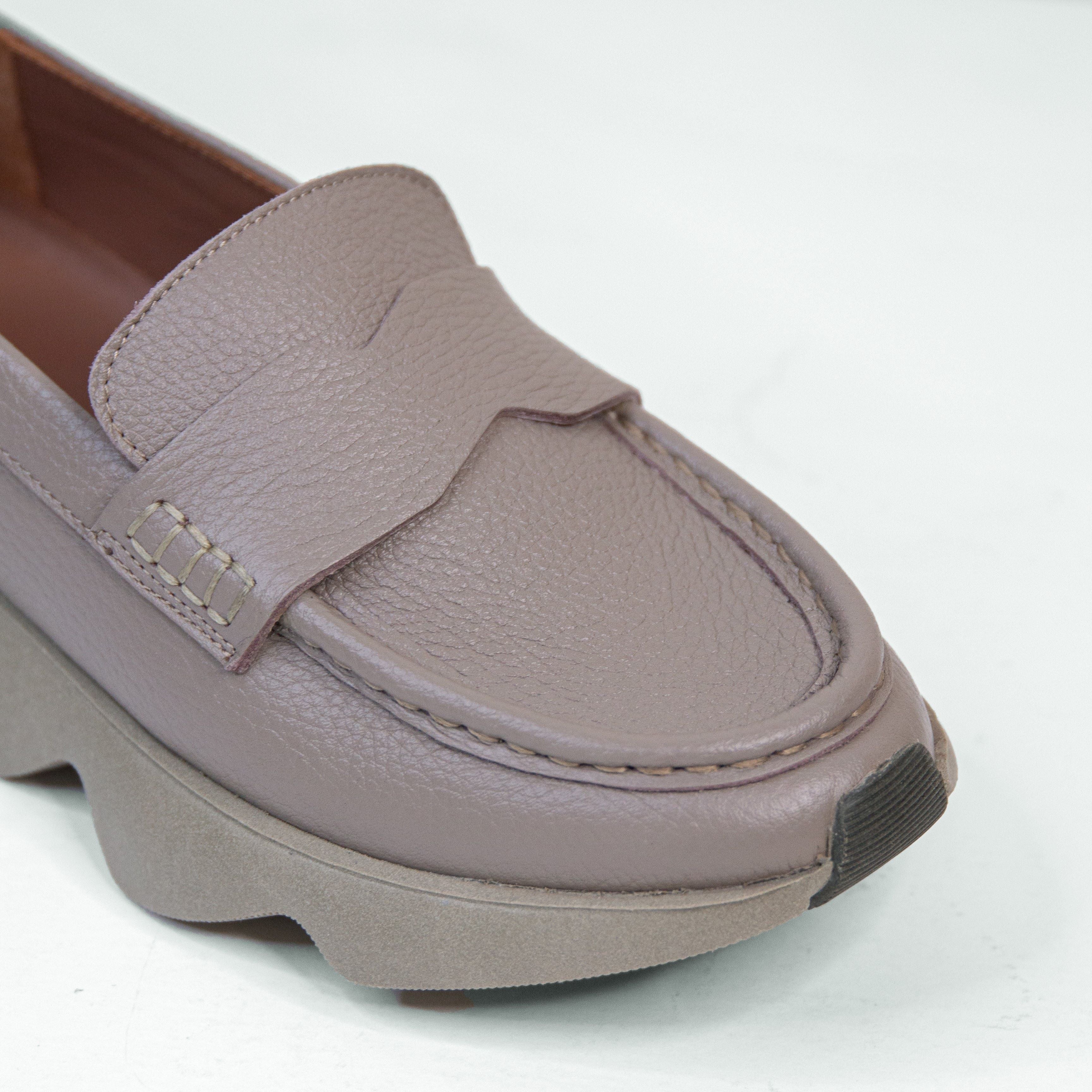 Dahlia olive loafer - THUNA