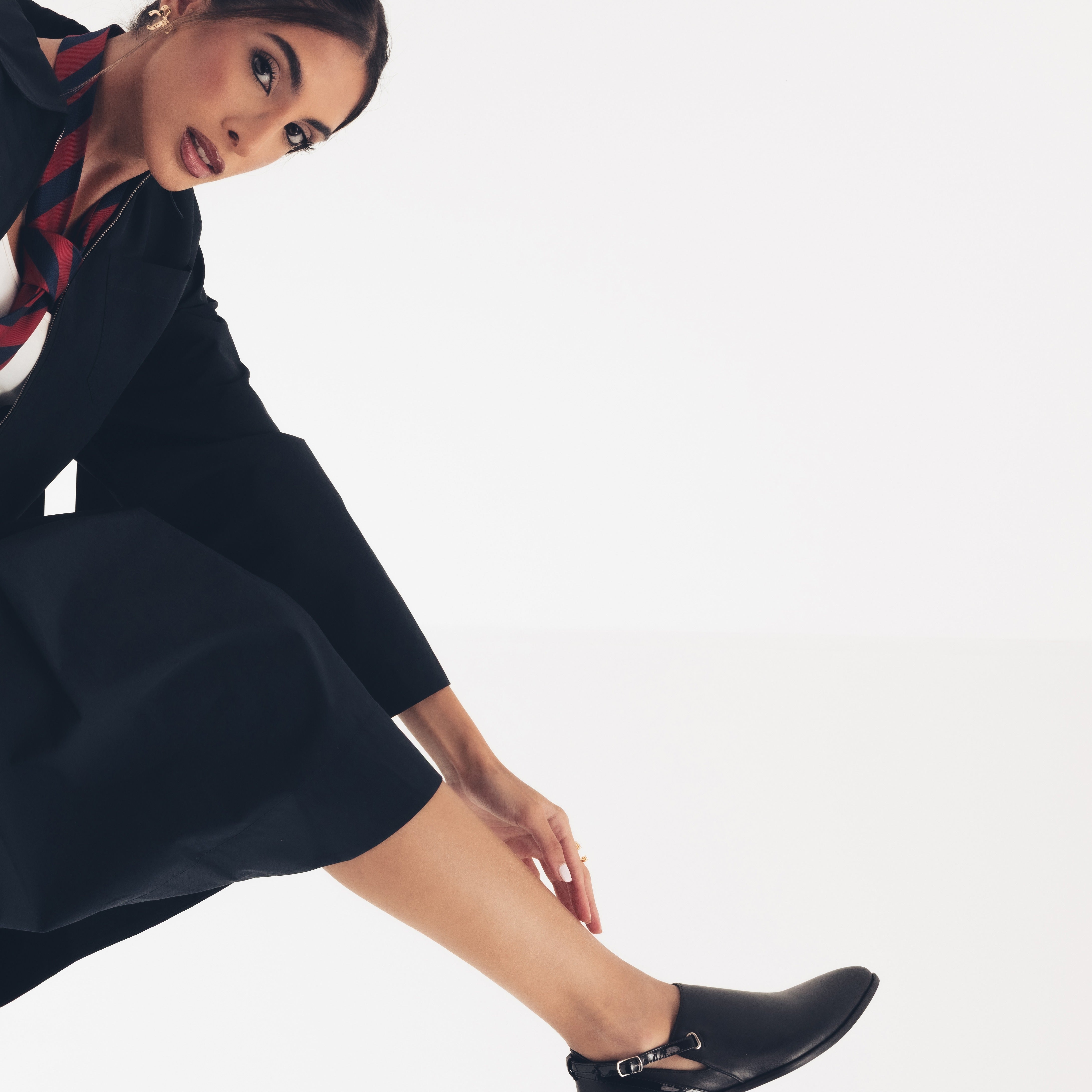 Miray double black loafer- Shoes - Kuwait - KSA 