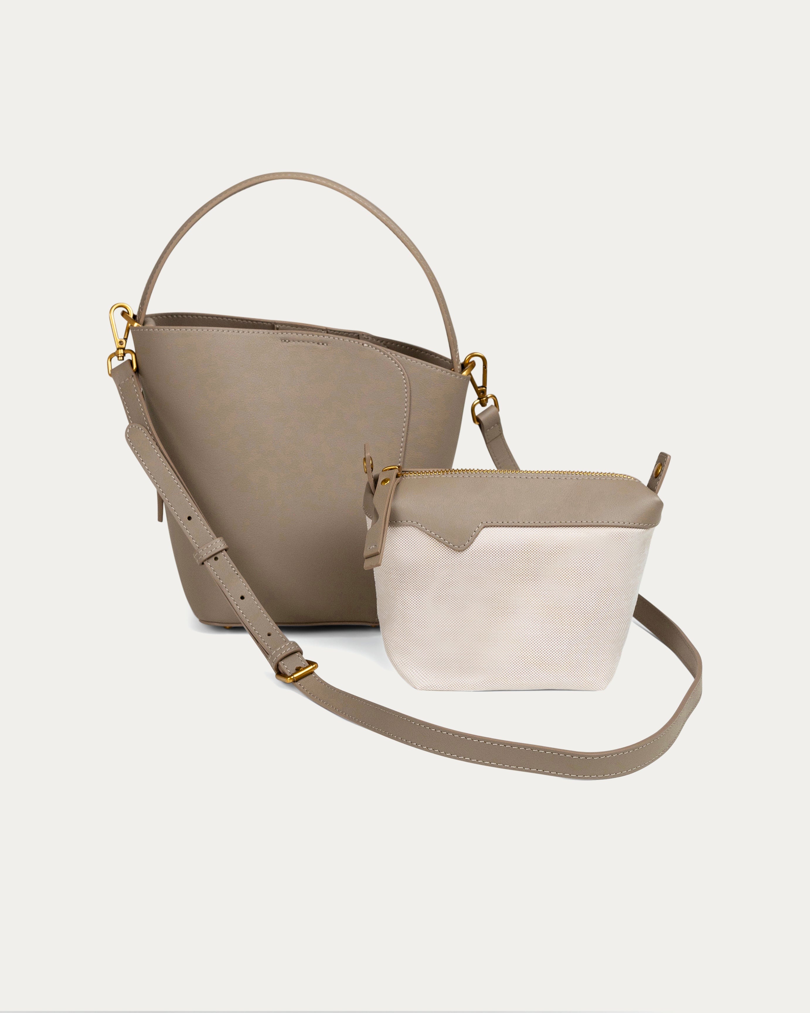 Sage Taupe bag - THUNA Bags - Kuwait bags - KSA Bags 
