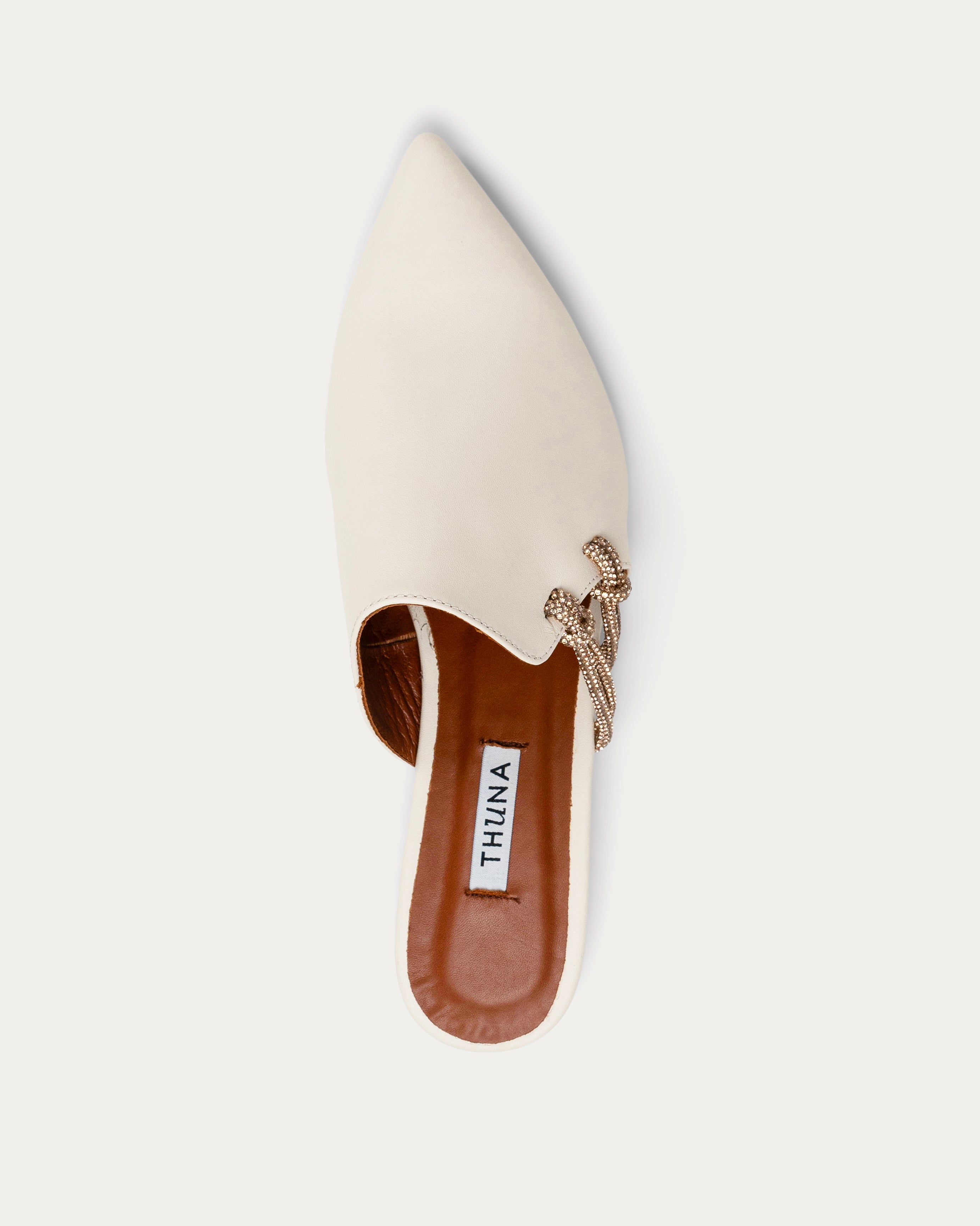 Selin cream - mule - Thuna - Shoes - Kuwait 