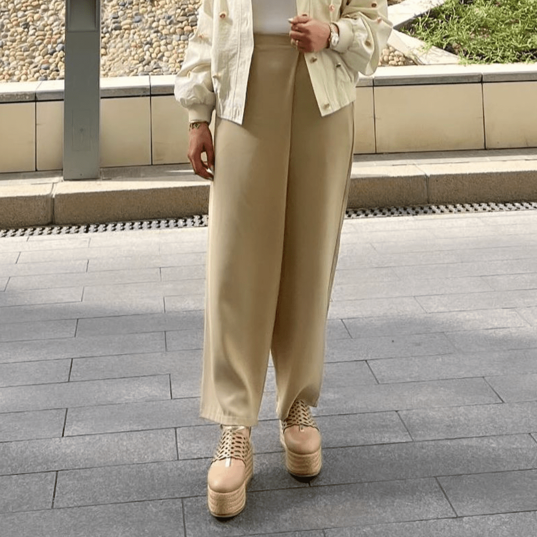 Nayla beige platform - THUNA