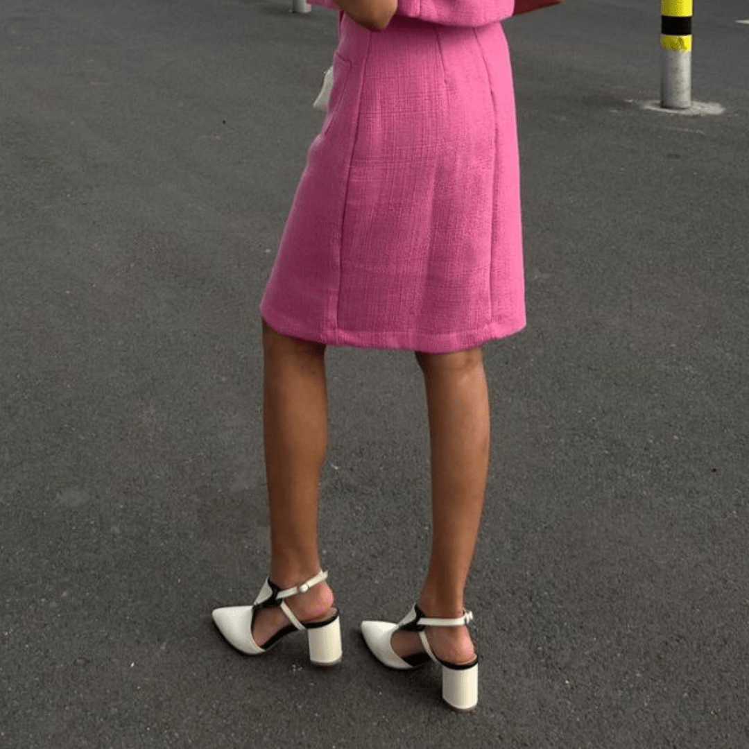 Kadi cream heel - THUNA