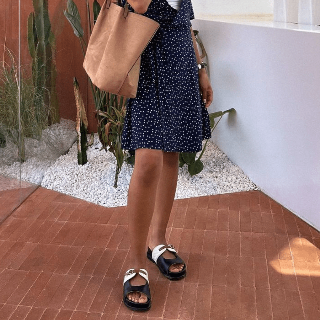 Luna black slipper - THUNA