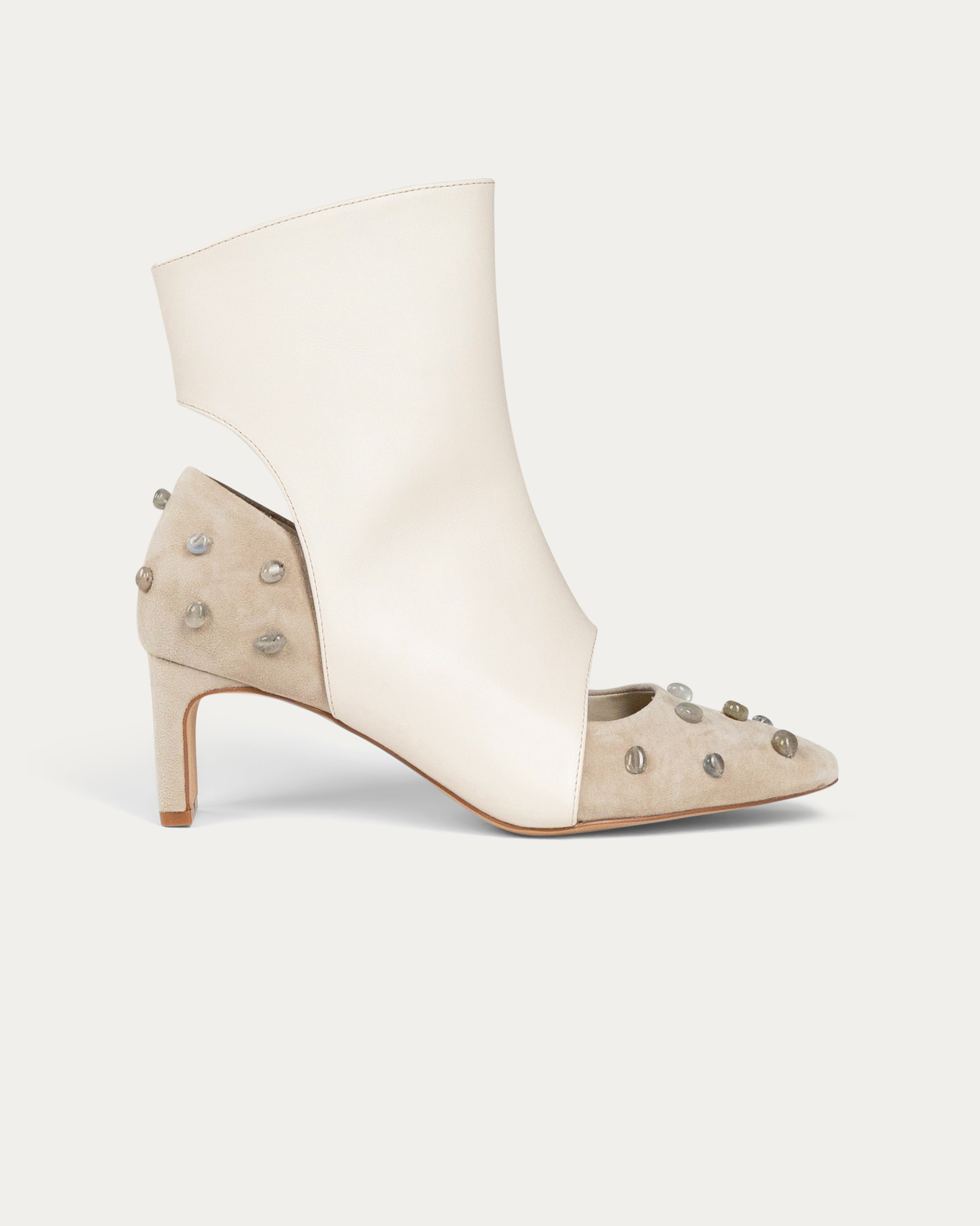 Venus beige ankle boot - Kuwait - THINA Shoes - KSA 