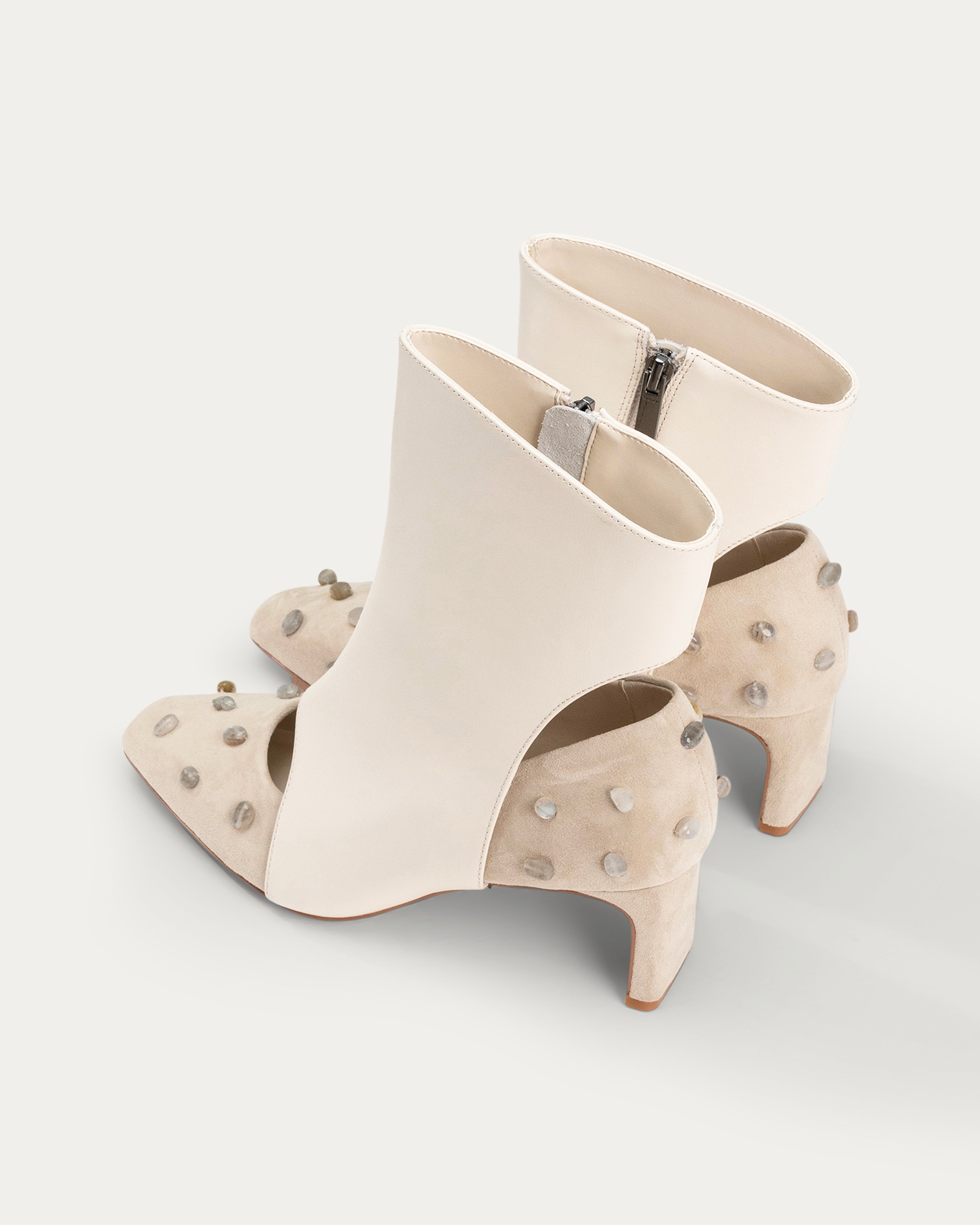 Venus beige ankle boot - Kuwait - THINA Shoes - KSA 