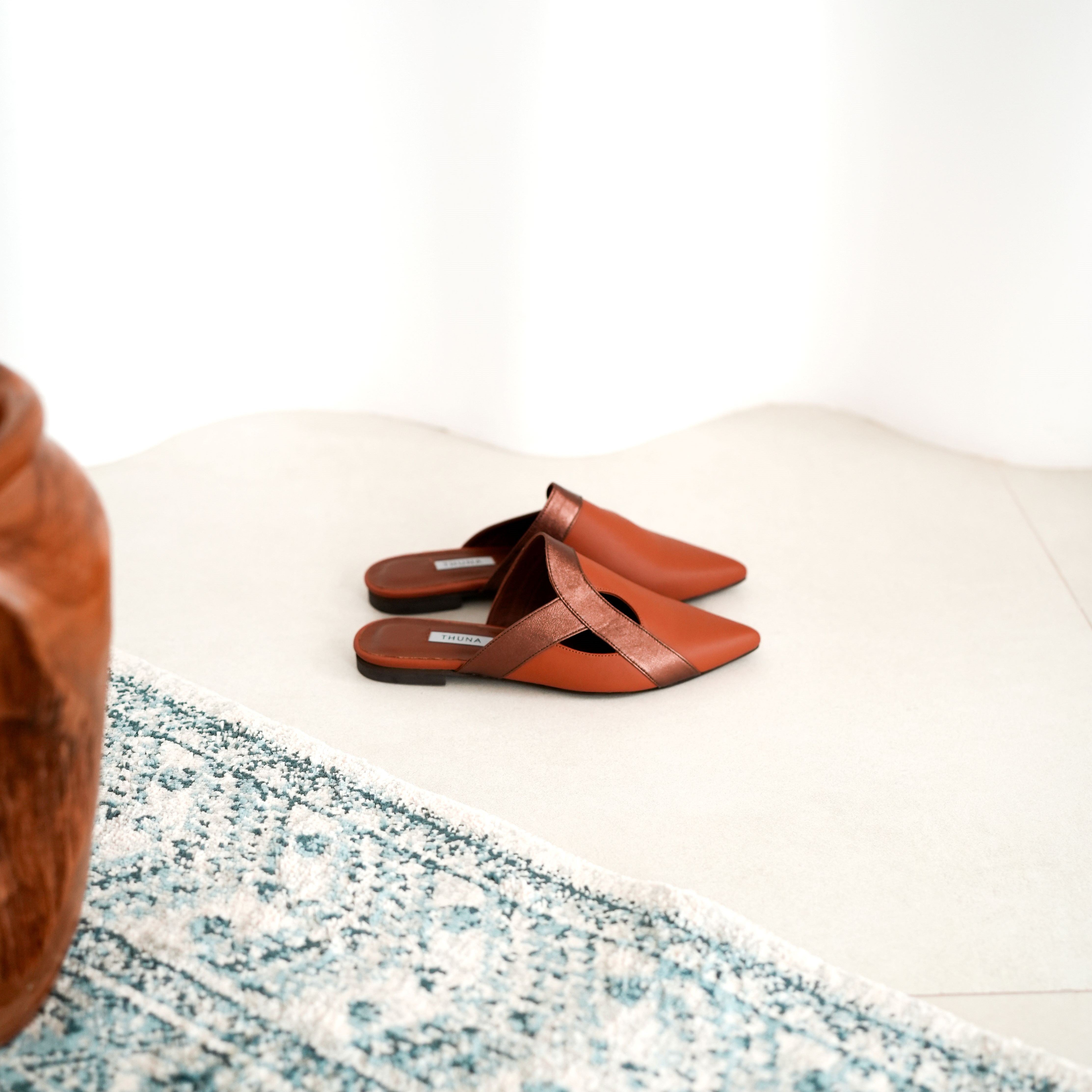 Wajd terracotta mule - mule - THUNA