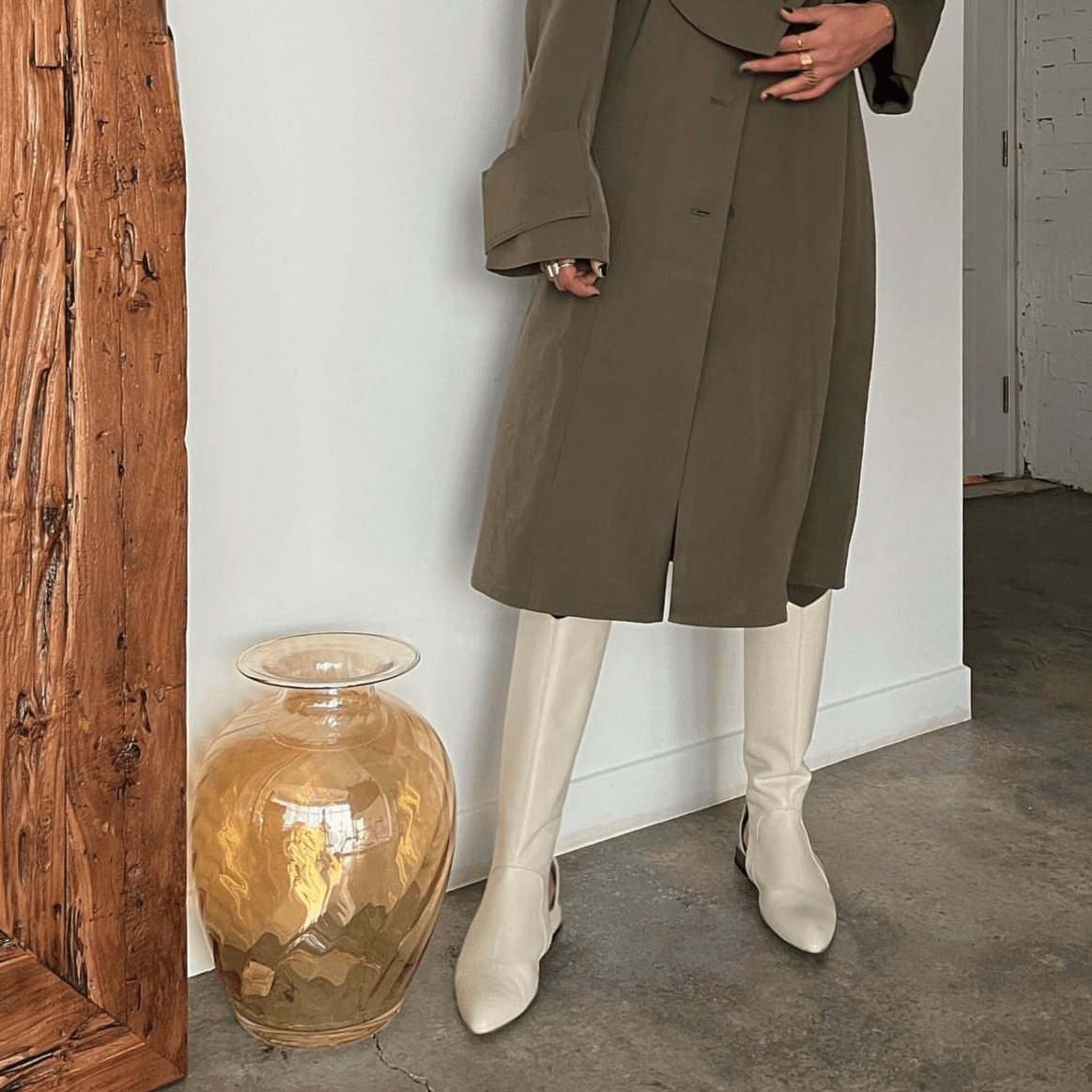 Zaha cream boot - boot - THUNA