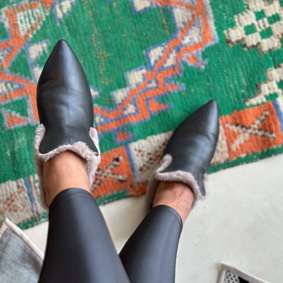 Tia black mule - mule - THUNA