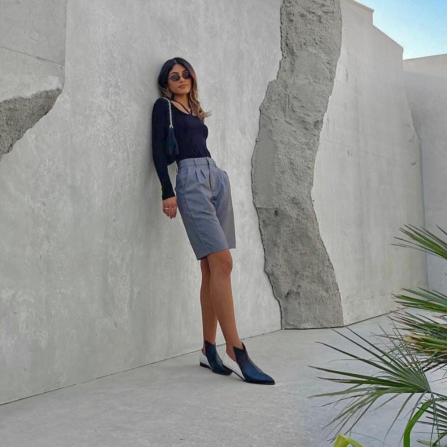 Sadeem black white boot - Shoes - THUNA