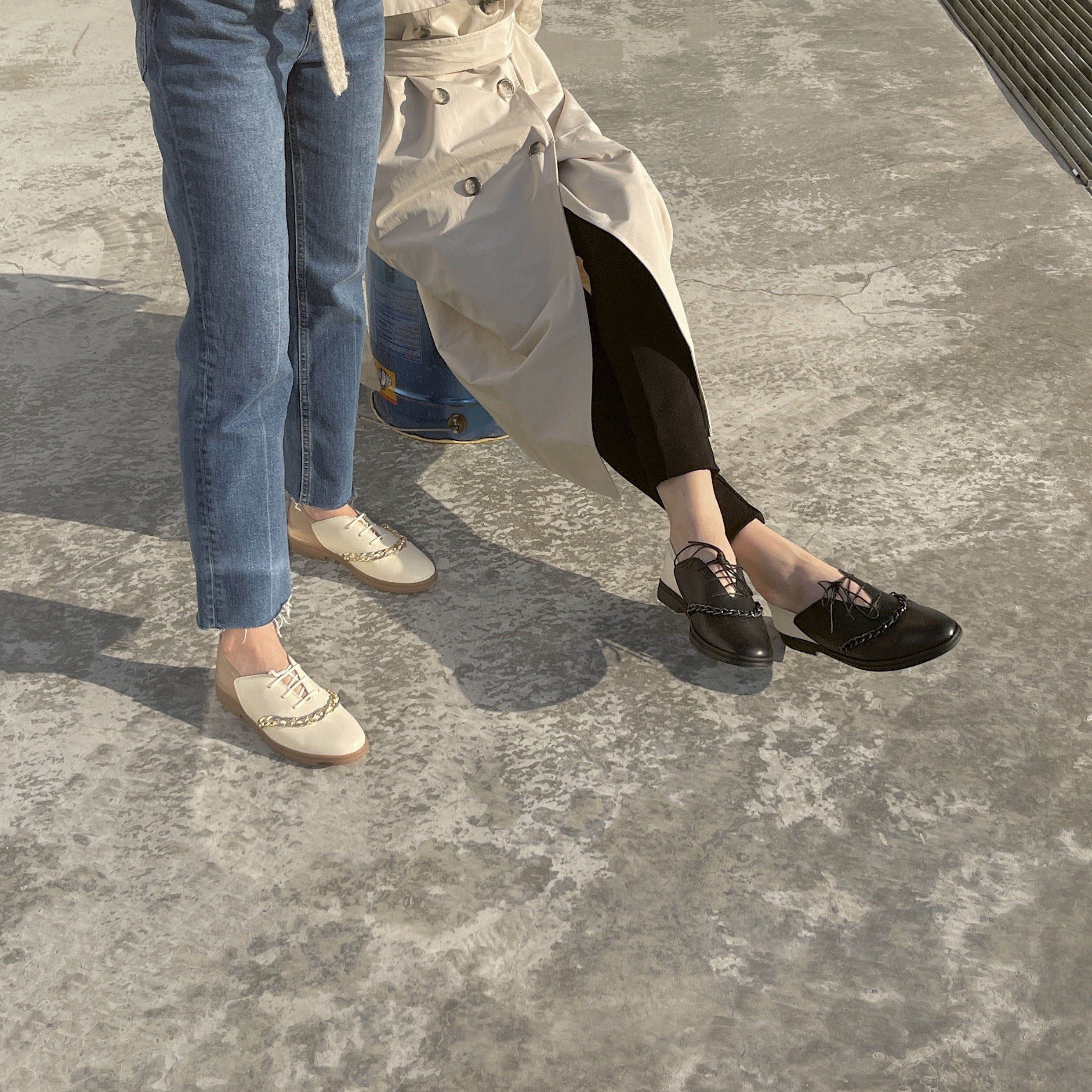 Dora beige oxford - THUNA