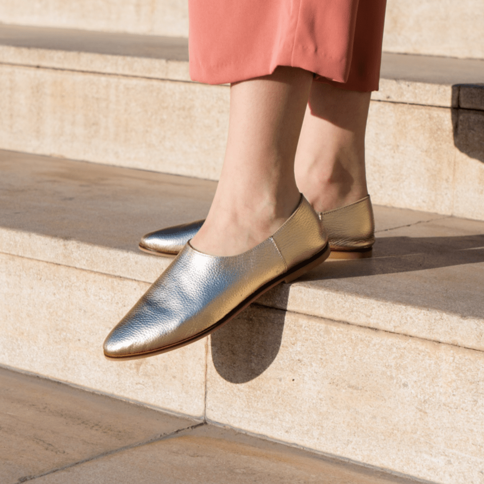 Adeela gold loafer - Loafers - THUNA