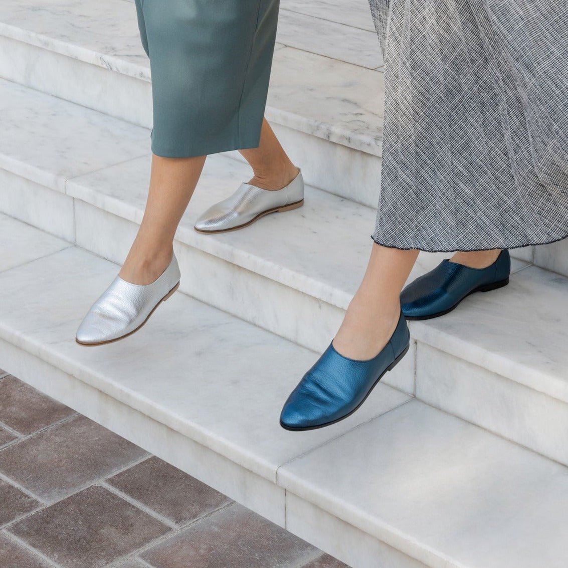 Adeela blue loafer - Loafers - THUNA