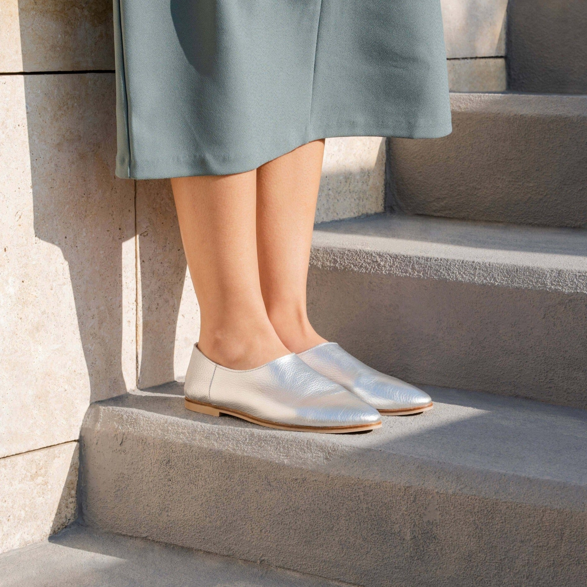 Adeela silver loafer - Loafers - THUNA