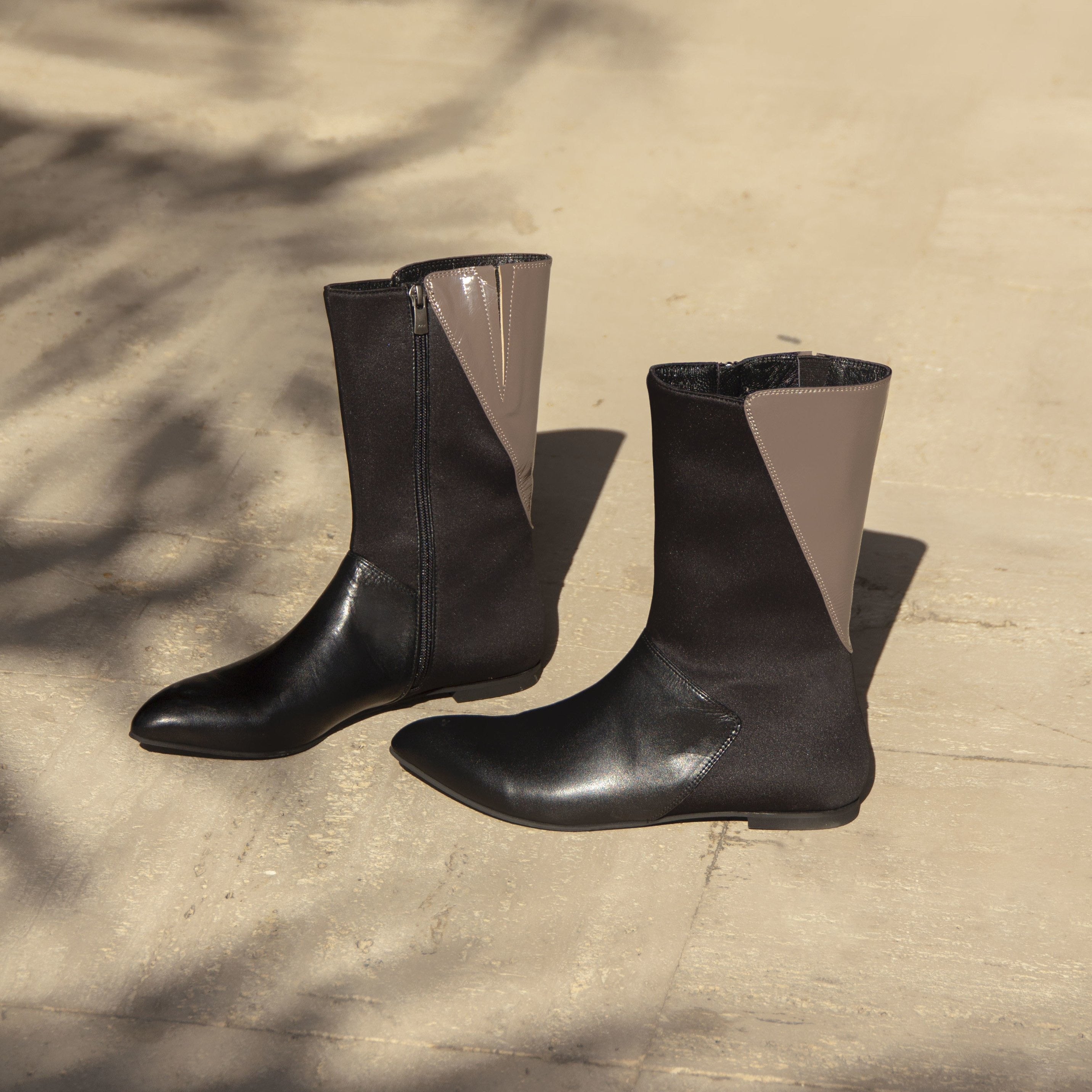 Aria black boot - Shoes - THUNA