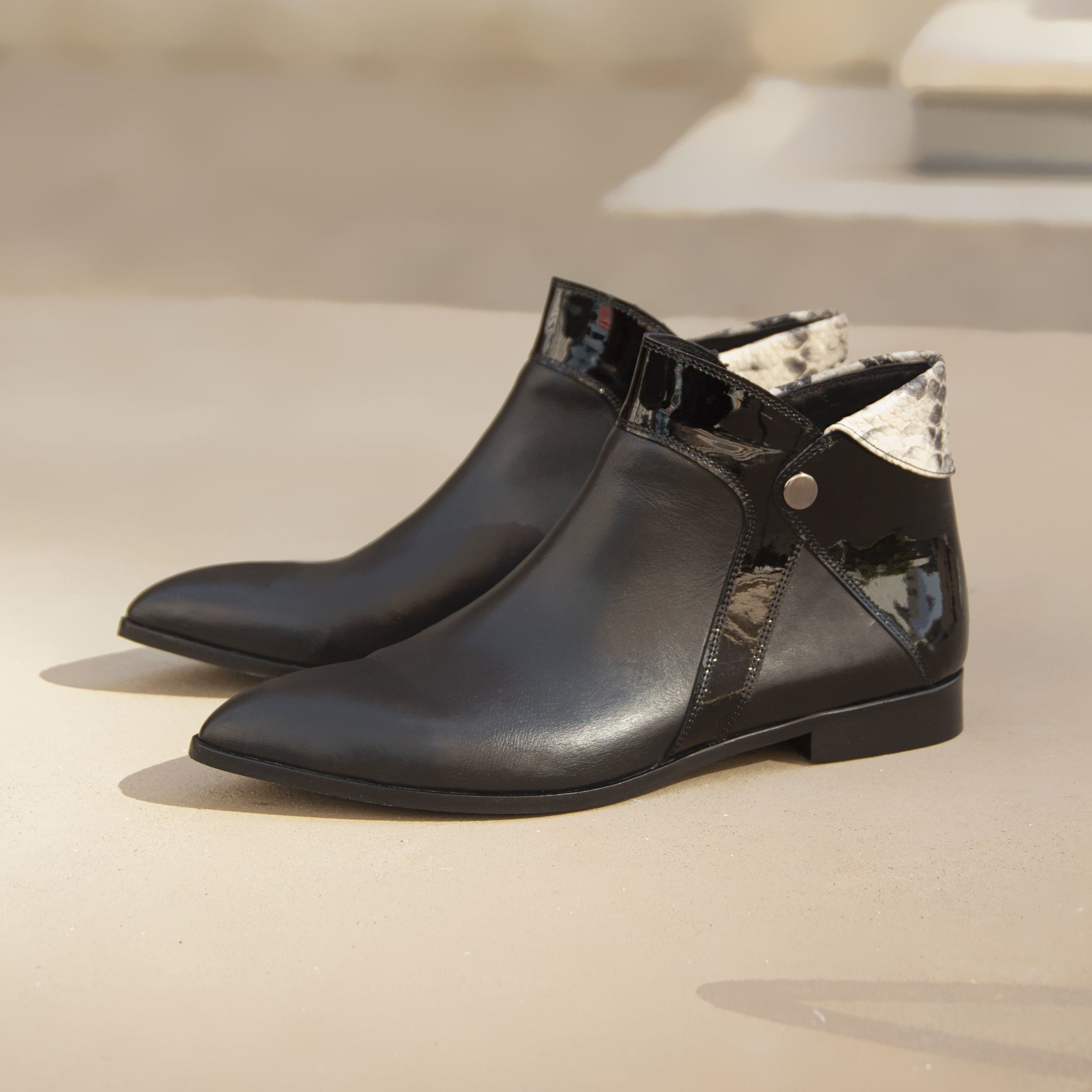 Elaine black boot - Shoes - THUNA