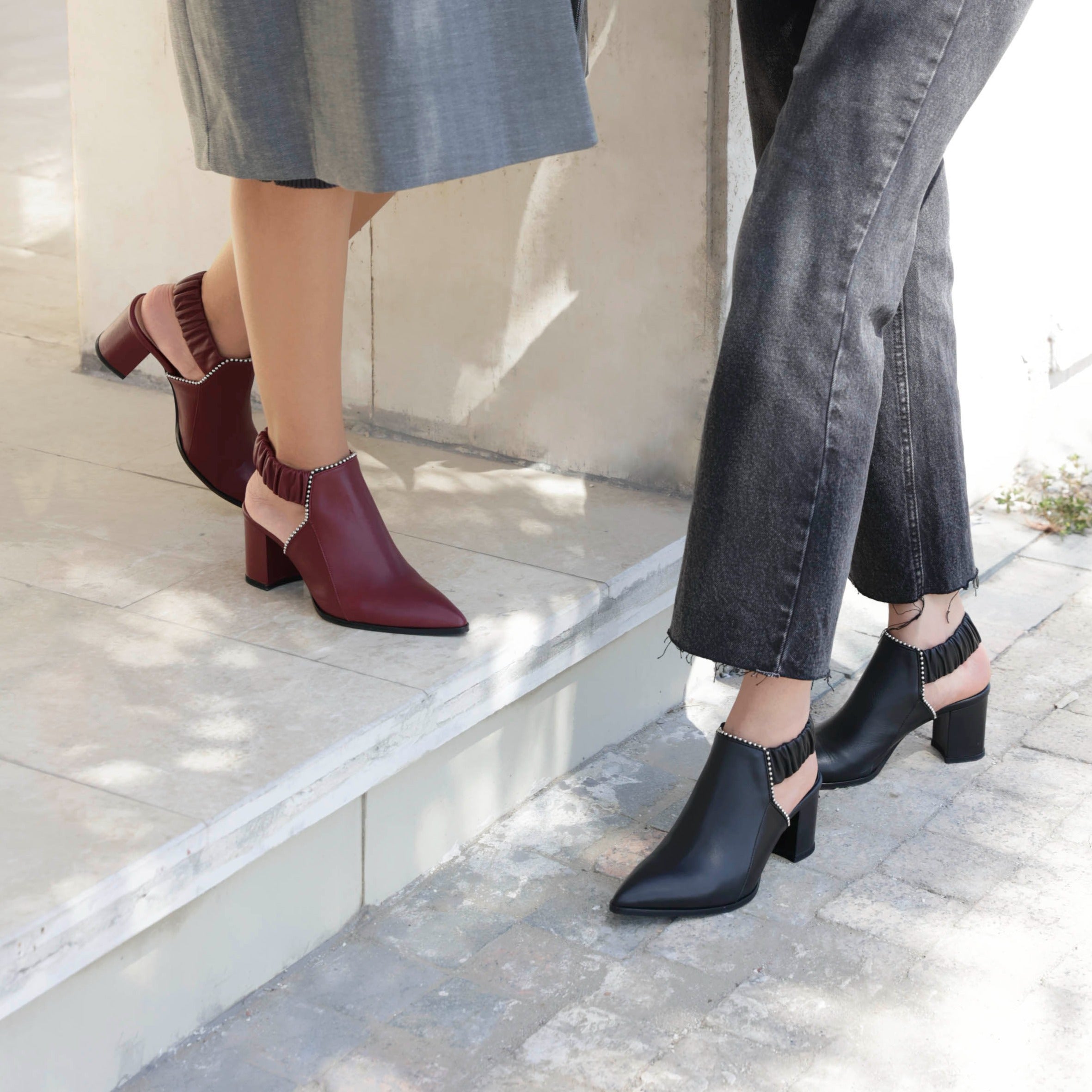 Fonda bordeaux heel - Shoes - THUNA