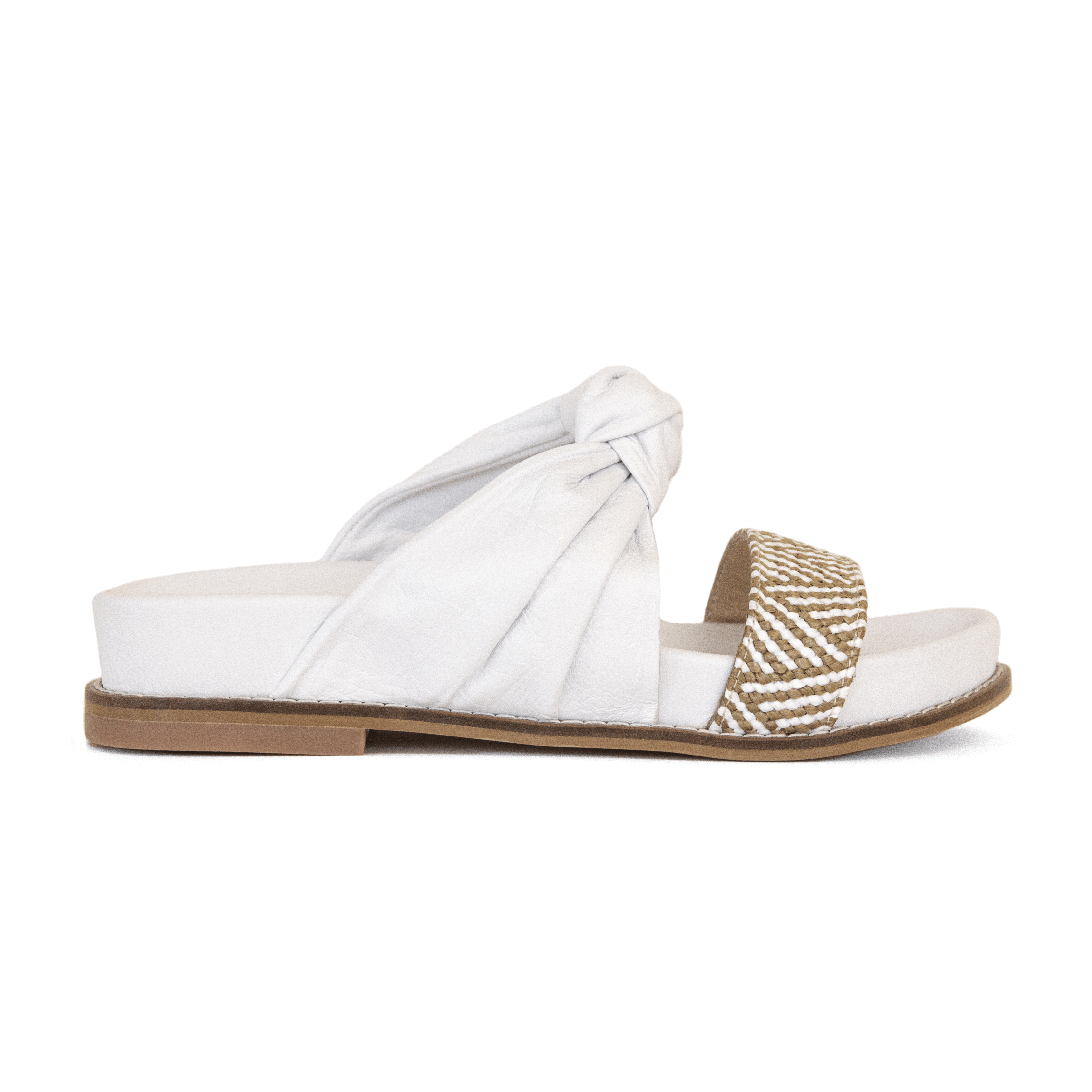 Jawan white knot slipper - THUNA