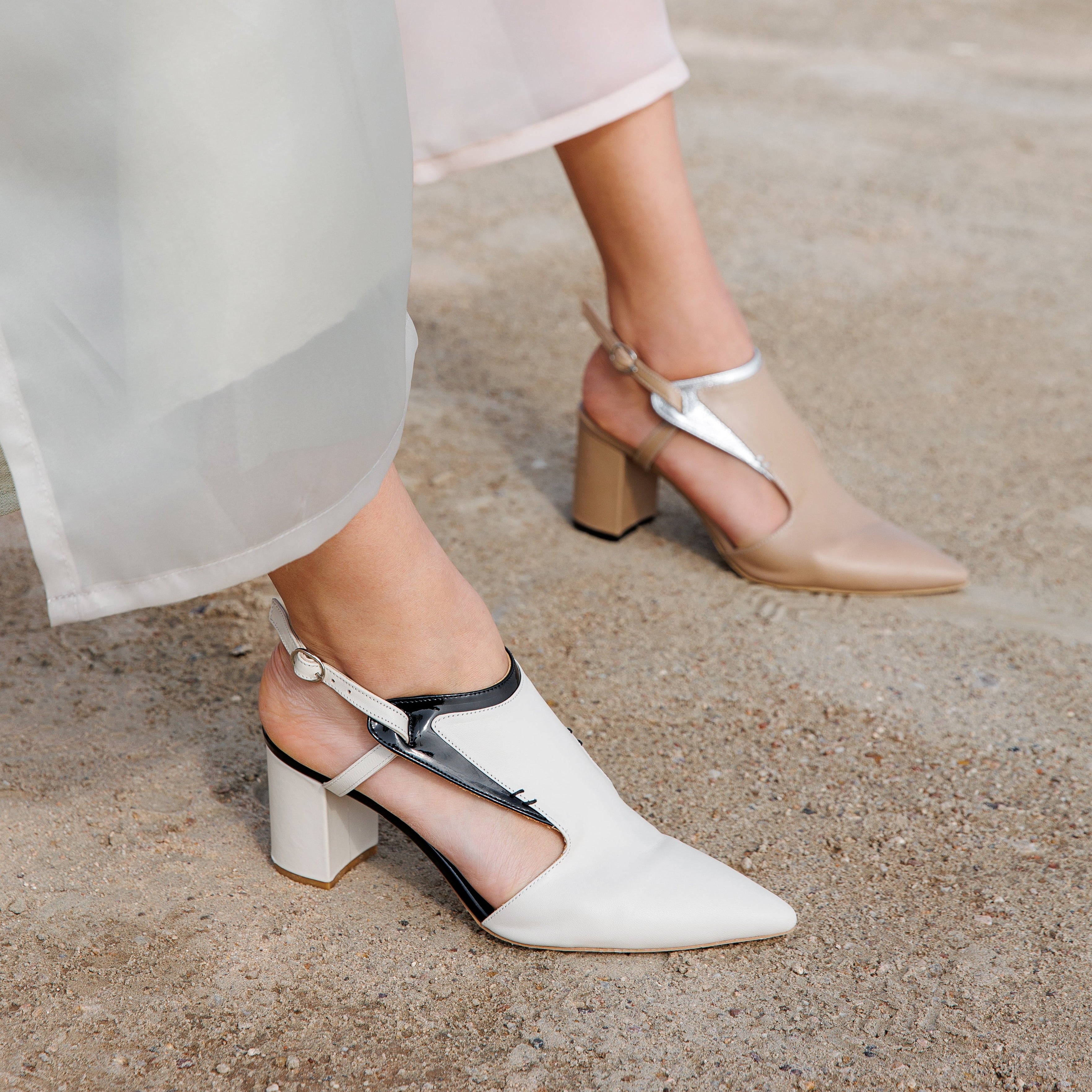 Kadi beige heel - THUNA
