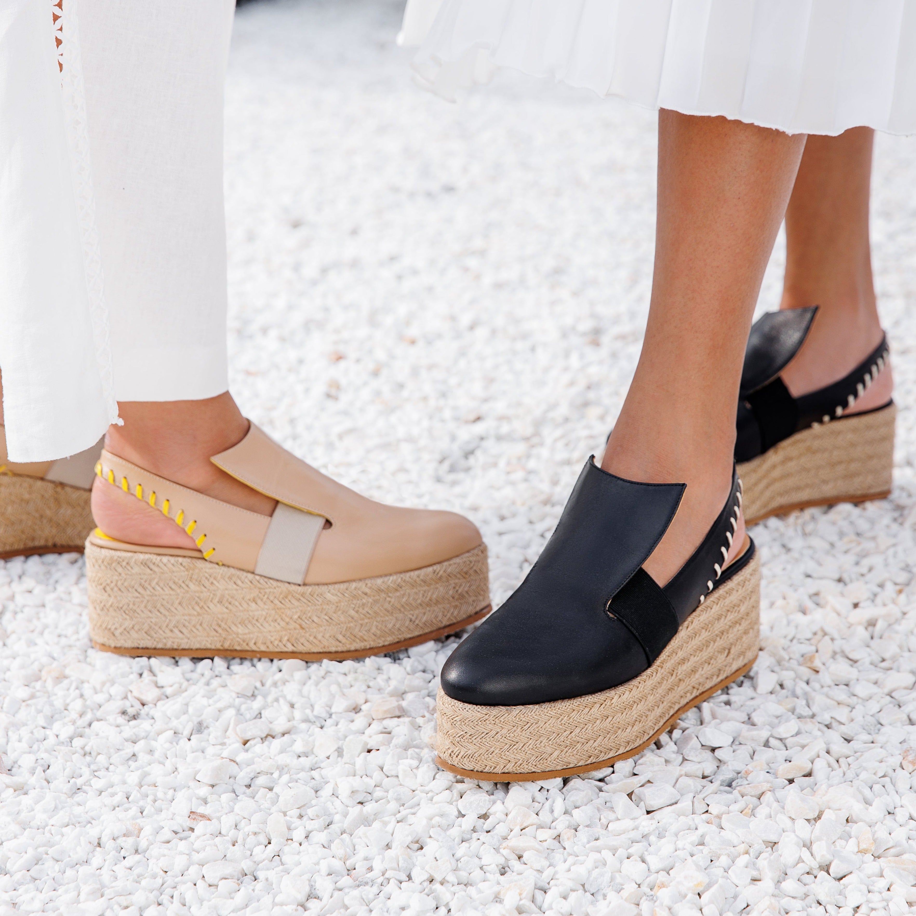 Manara black platform - THUNA