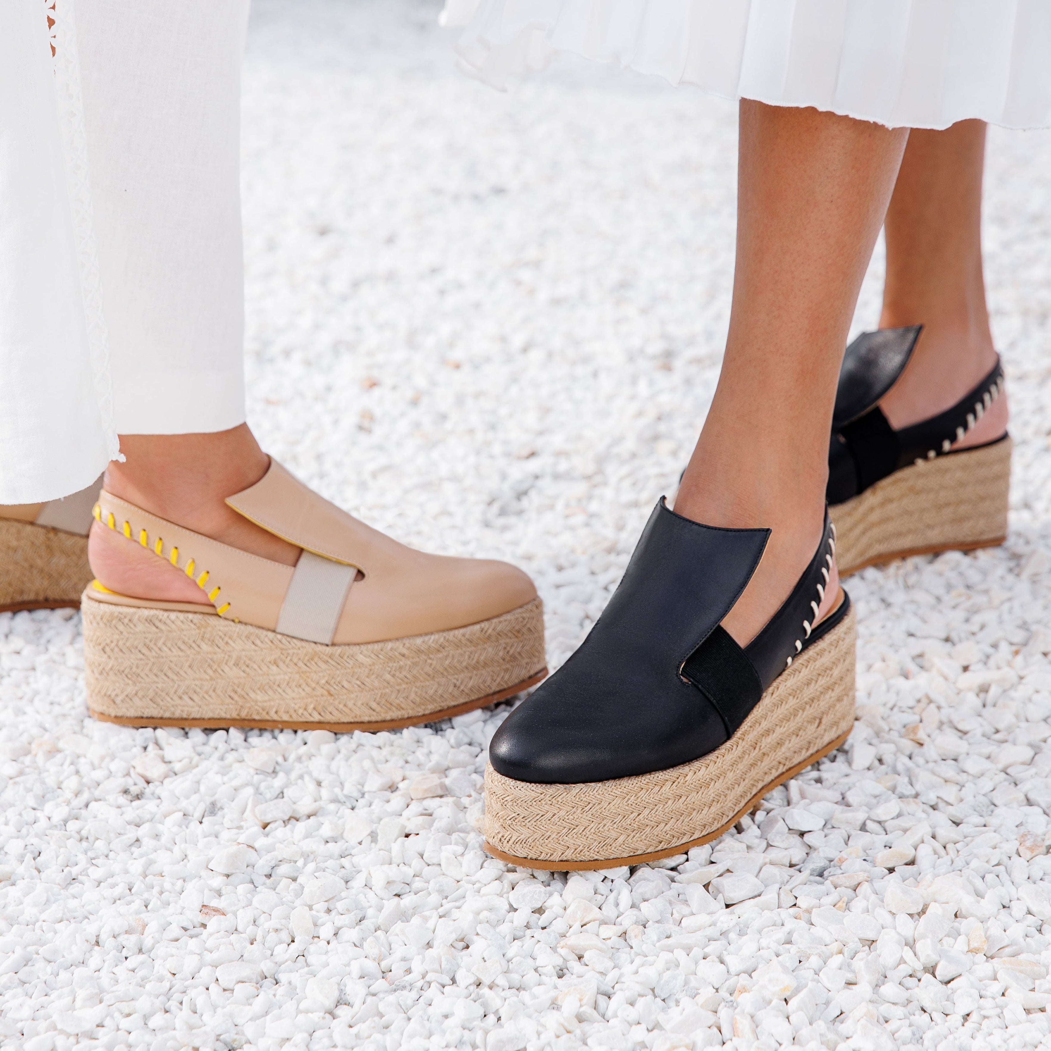 Manara beige platform - THUNA