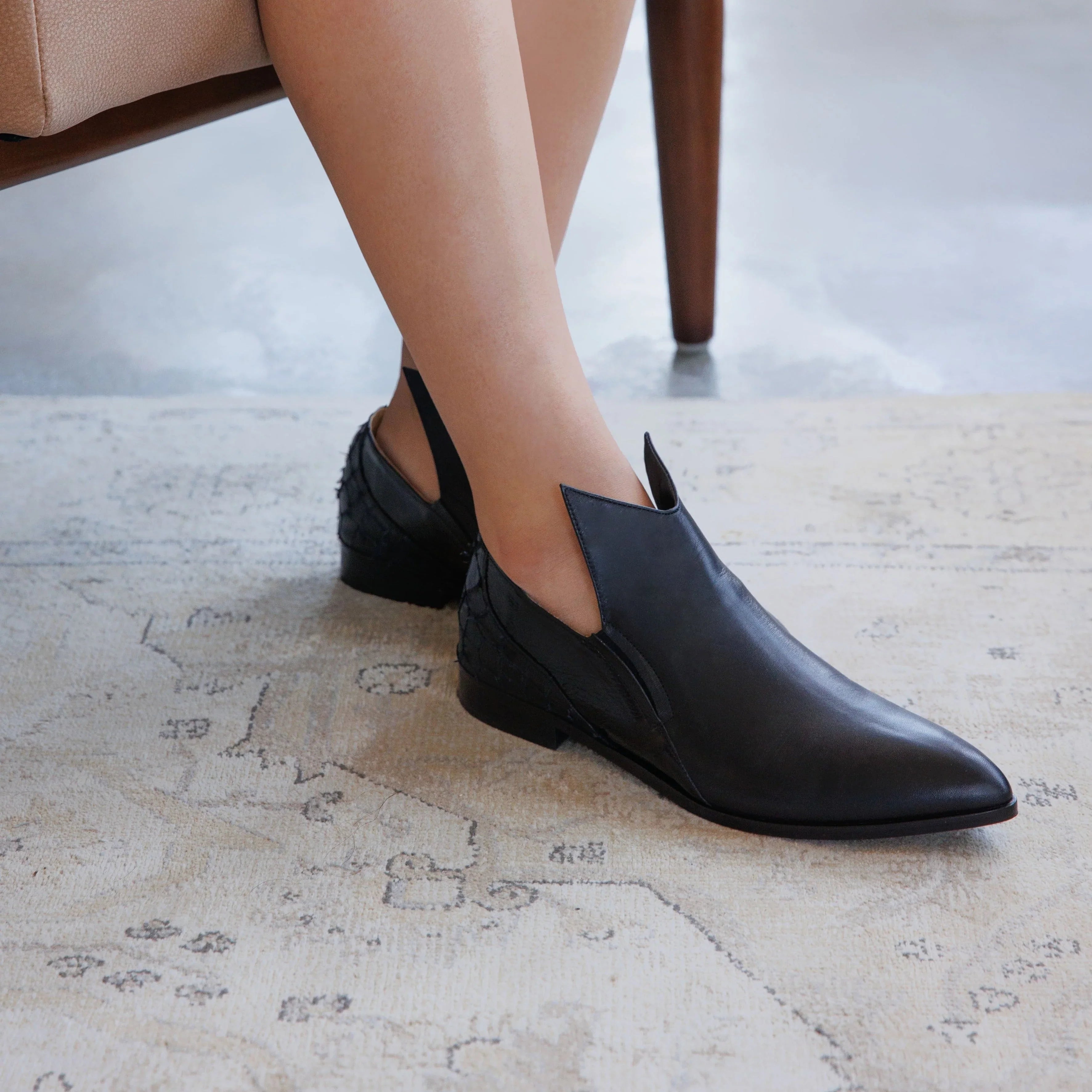 Sadeem black boot - Shoes - THUNA