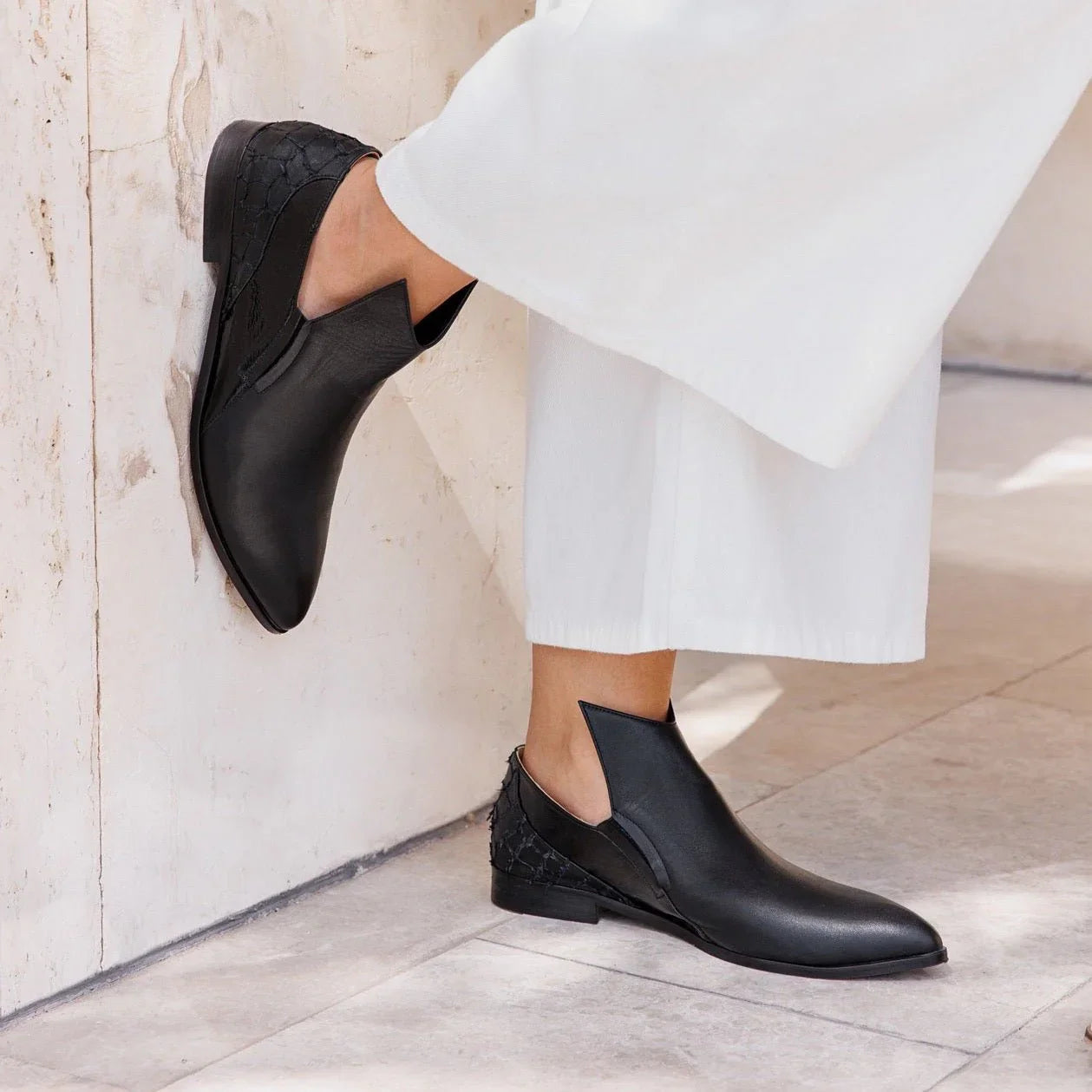 Sadeem black boot - Shoes - THUNA