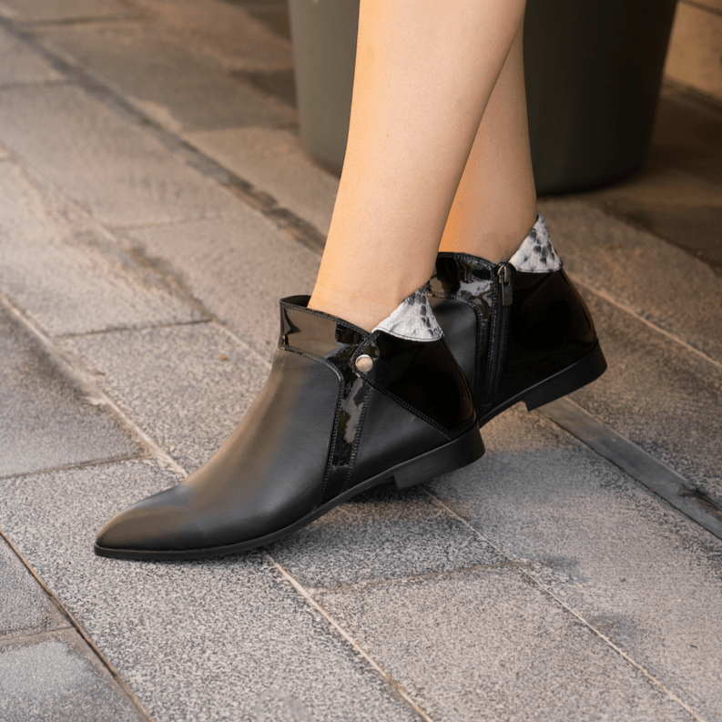 Elaine black boot - Shoes - THUNA
