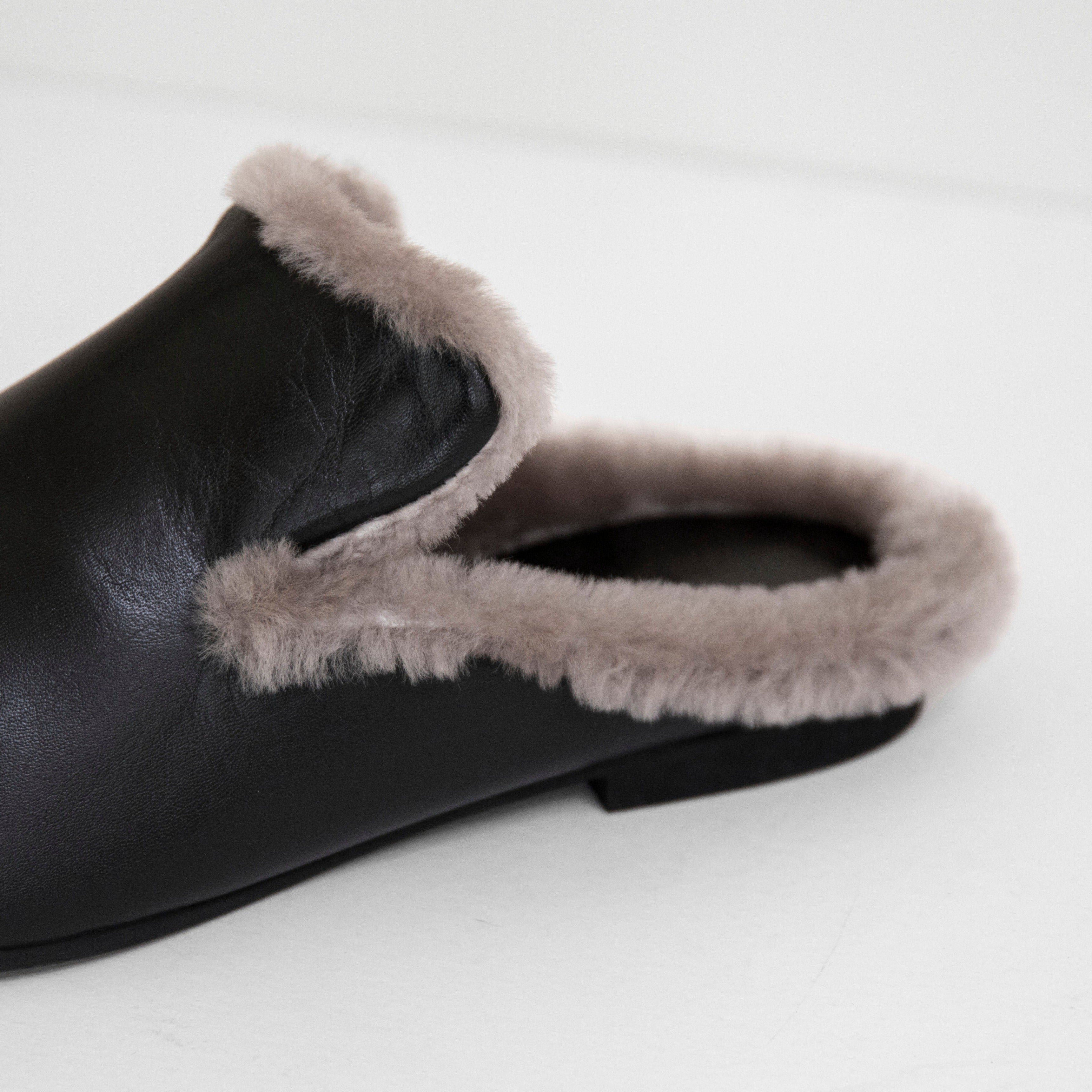 Tia black mule - mule - THUNA