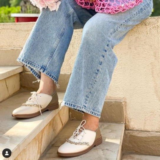 Dora beige oxford - THUNA
