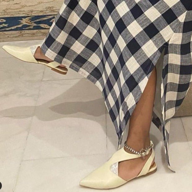 Sedef cream sandal - sandal - THUNA