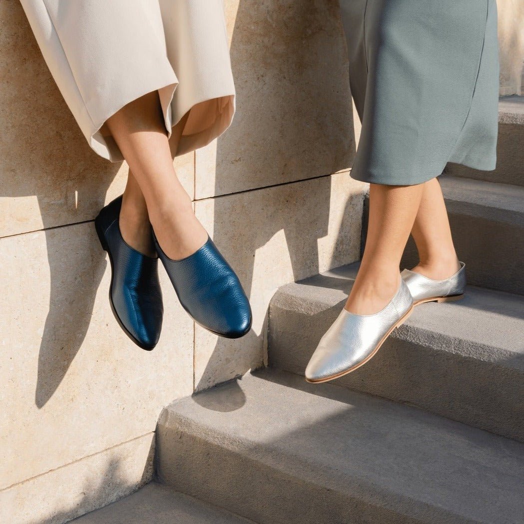 Adeela blue loafer - Loafers - THUNA