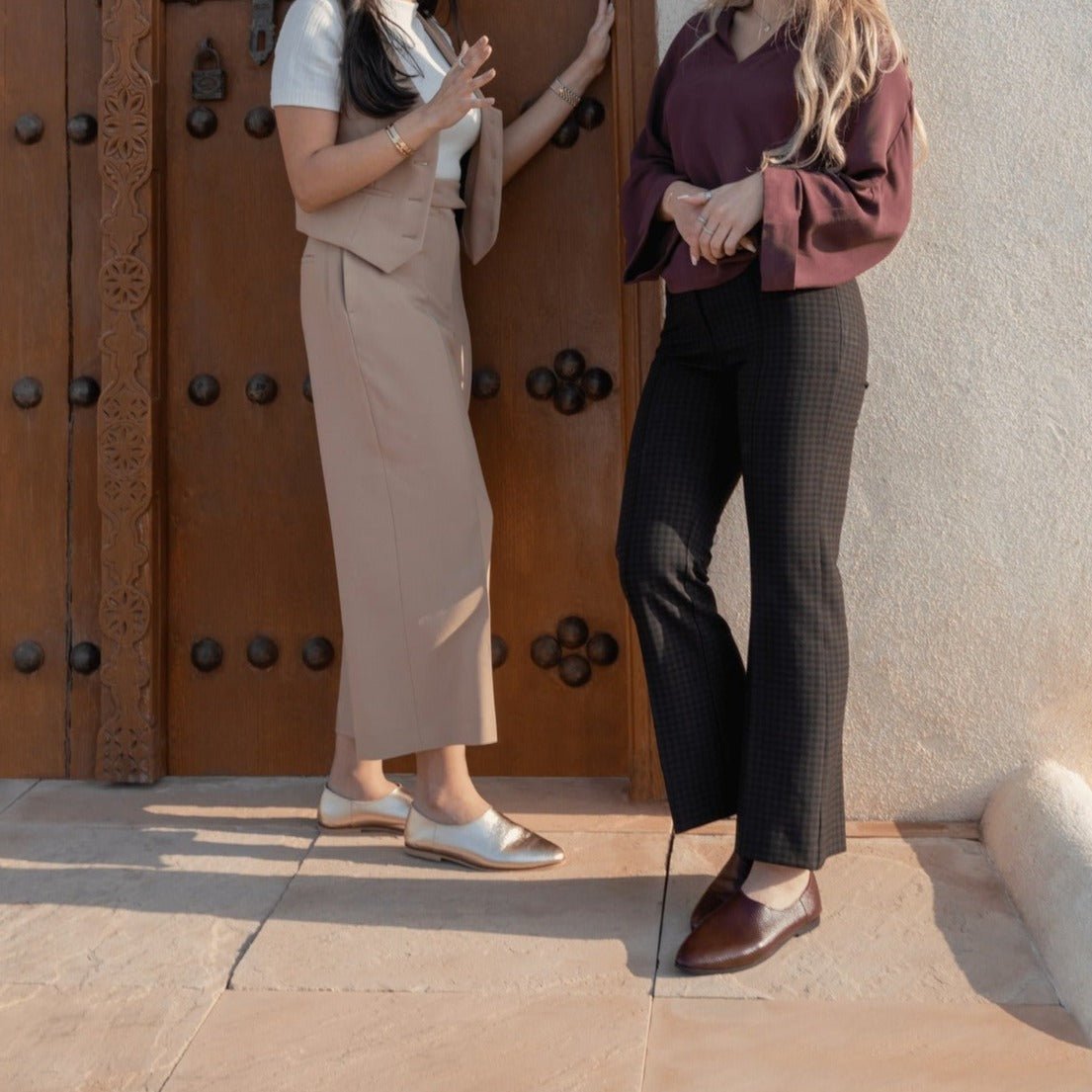 Adeela maroon loafer - Loafers - THUNA