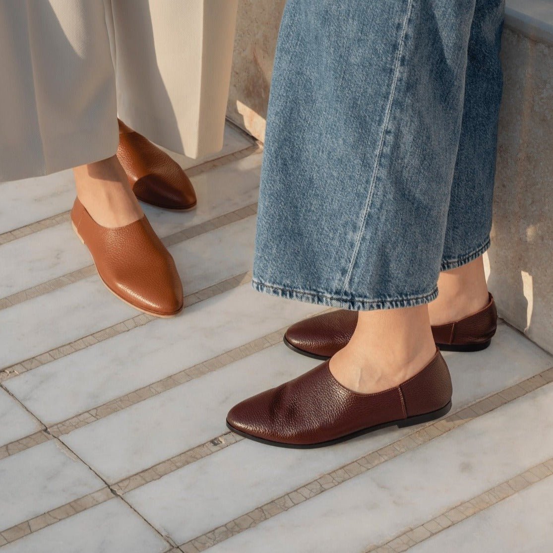 Adeela maroon loafer - Loafers - THUNA