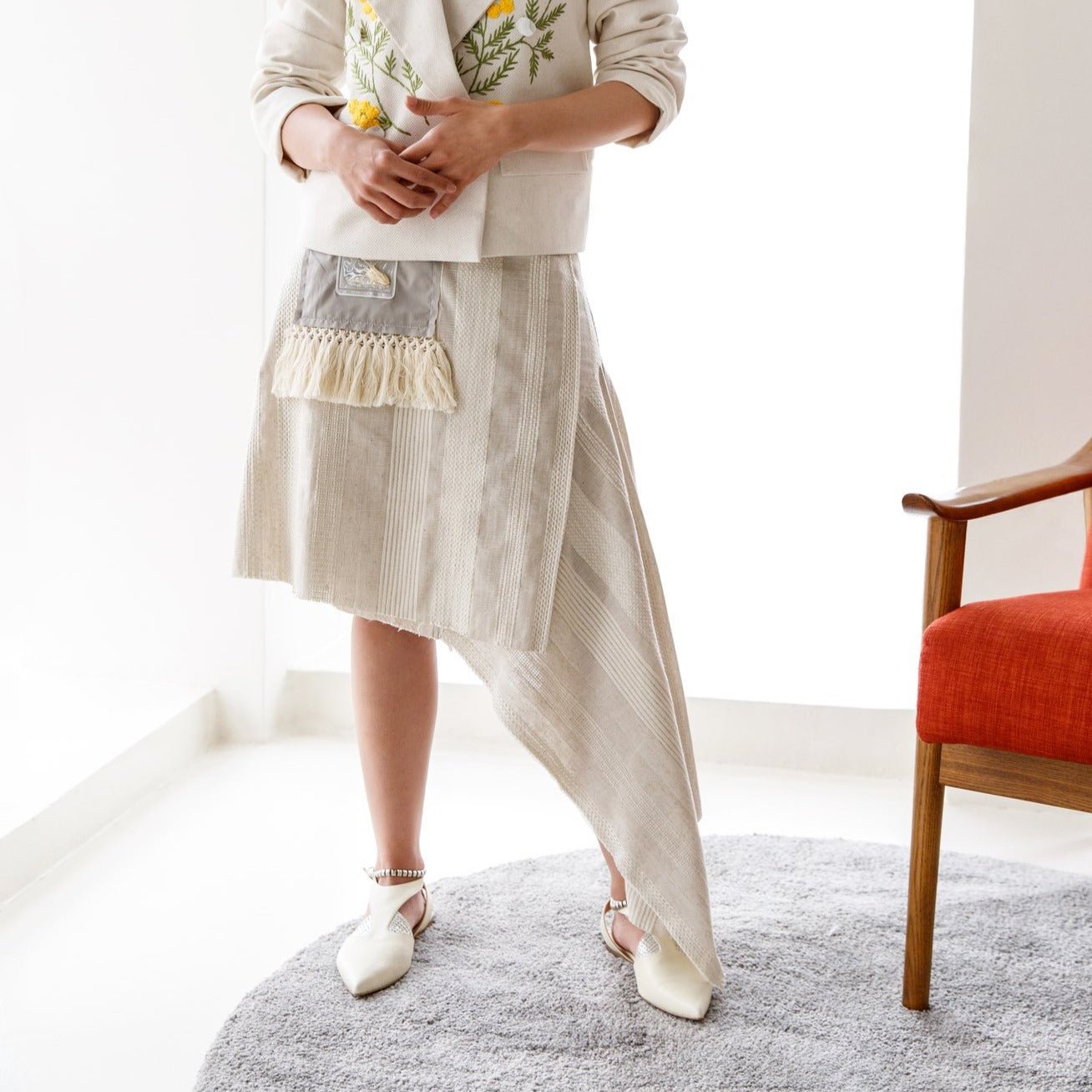 Sedef cream sandal - sandal - THUNA