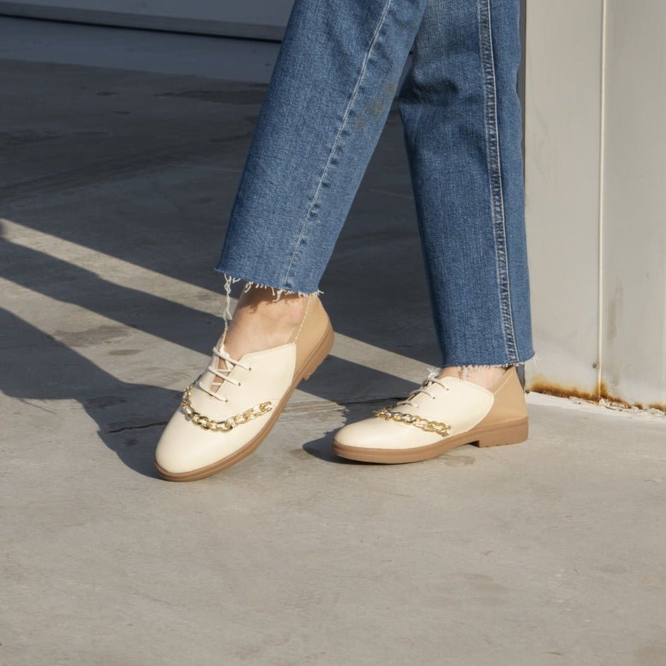 Dora beige oxford - THUNA